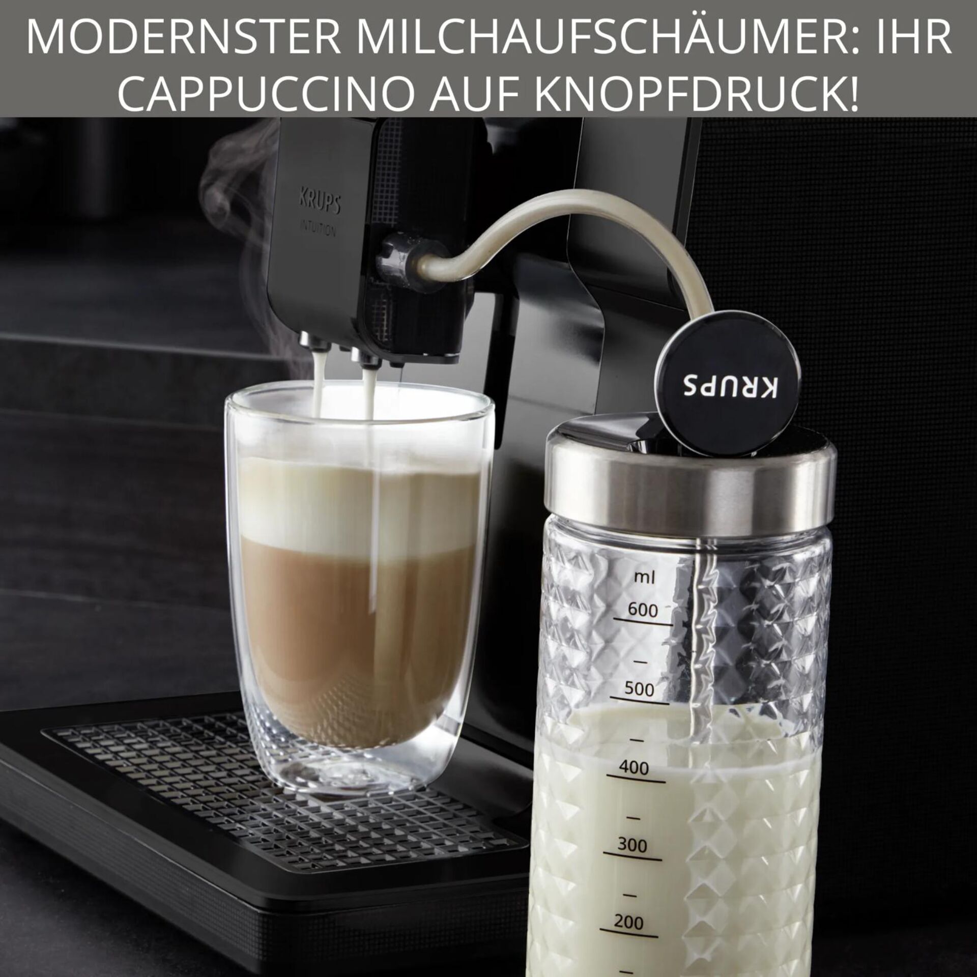 Kaffeemaschine, Milchschaum, Espresso, Milchbehälter, Kapselmaschine