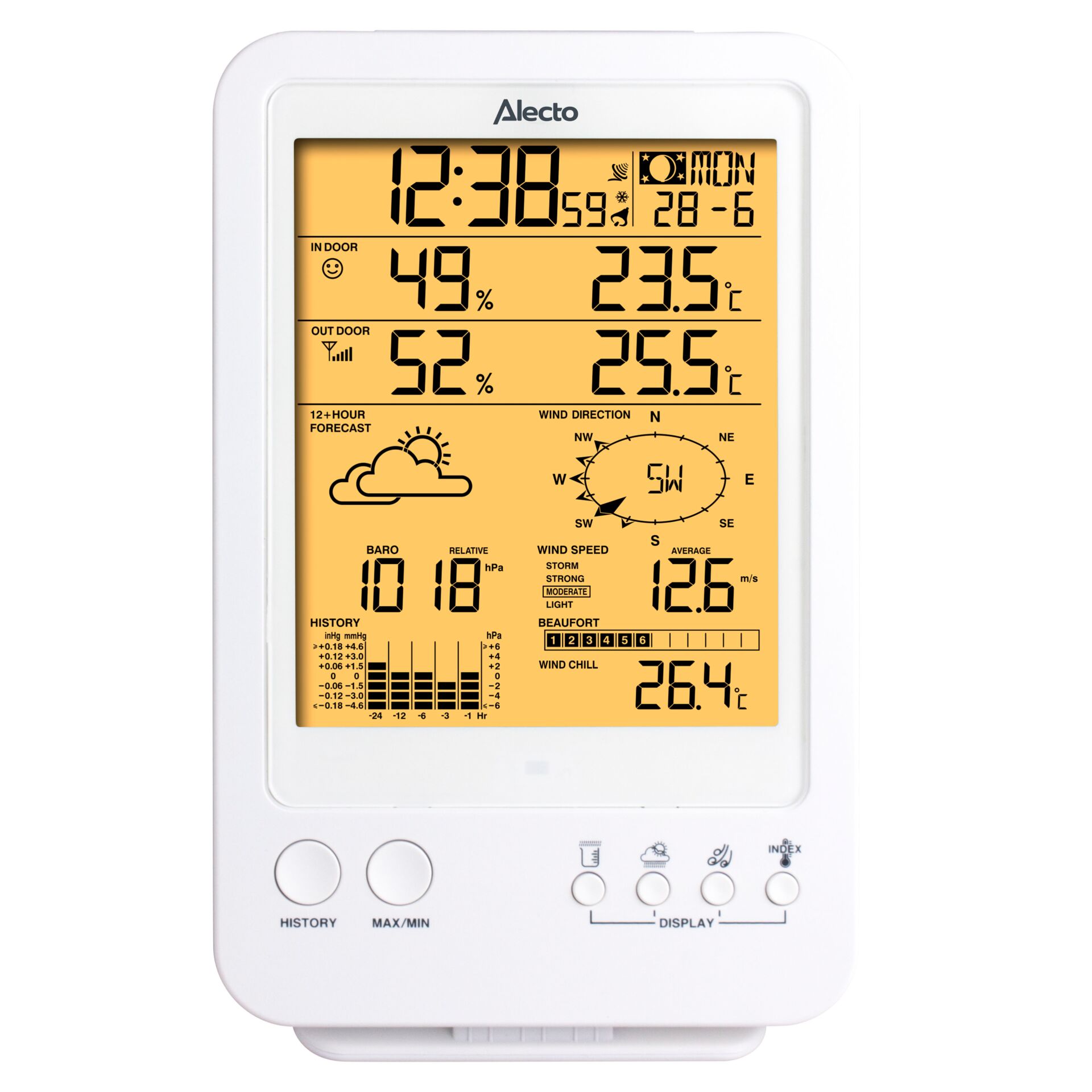 Wetterstation, Wetteranzeige, Digitale Anzeige, Thermometer, Humidistat