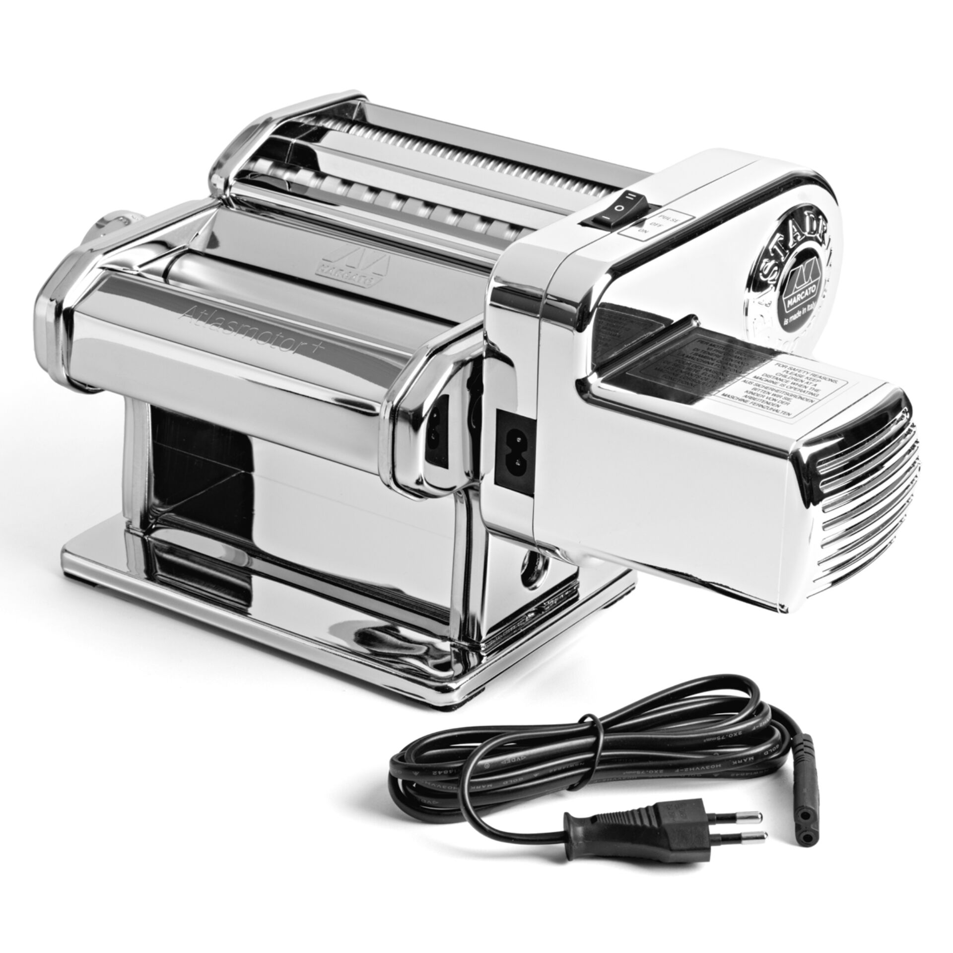 Pastamaker, Pasta-Maschine, Küchenmaschine, Chrom, Elektrisch