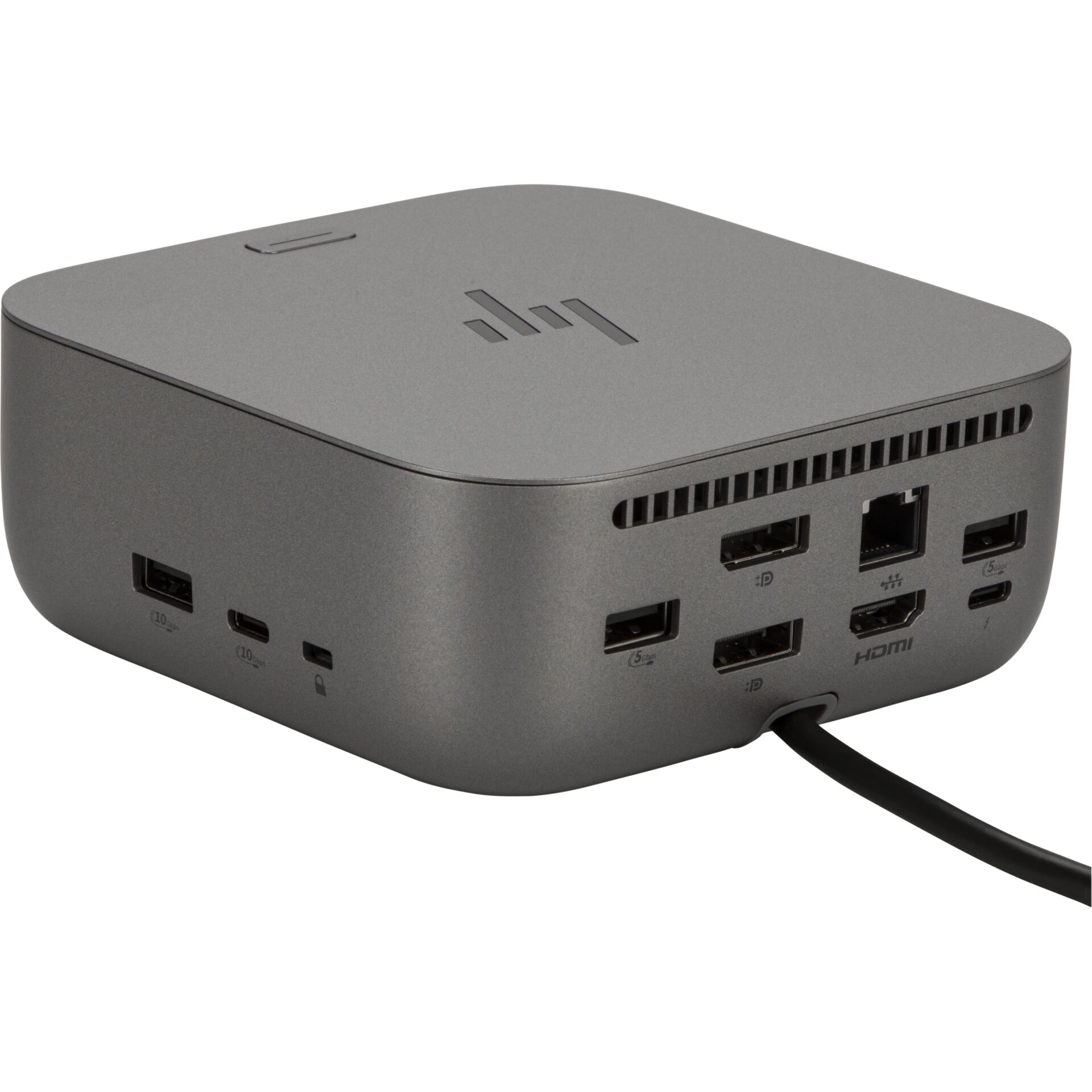 Mini-PC, Docking-Hub, USB-C, HDMI, Metallisch Grau