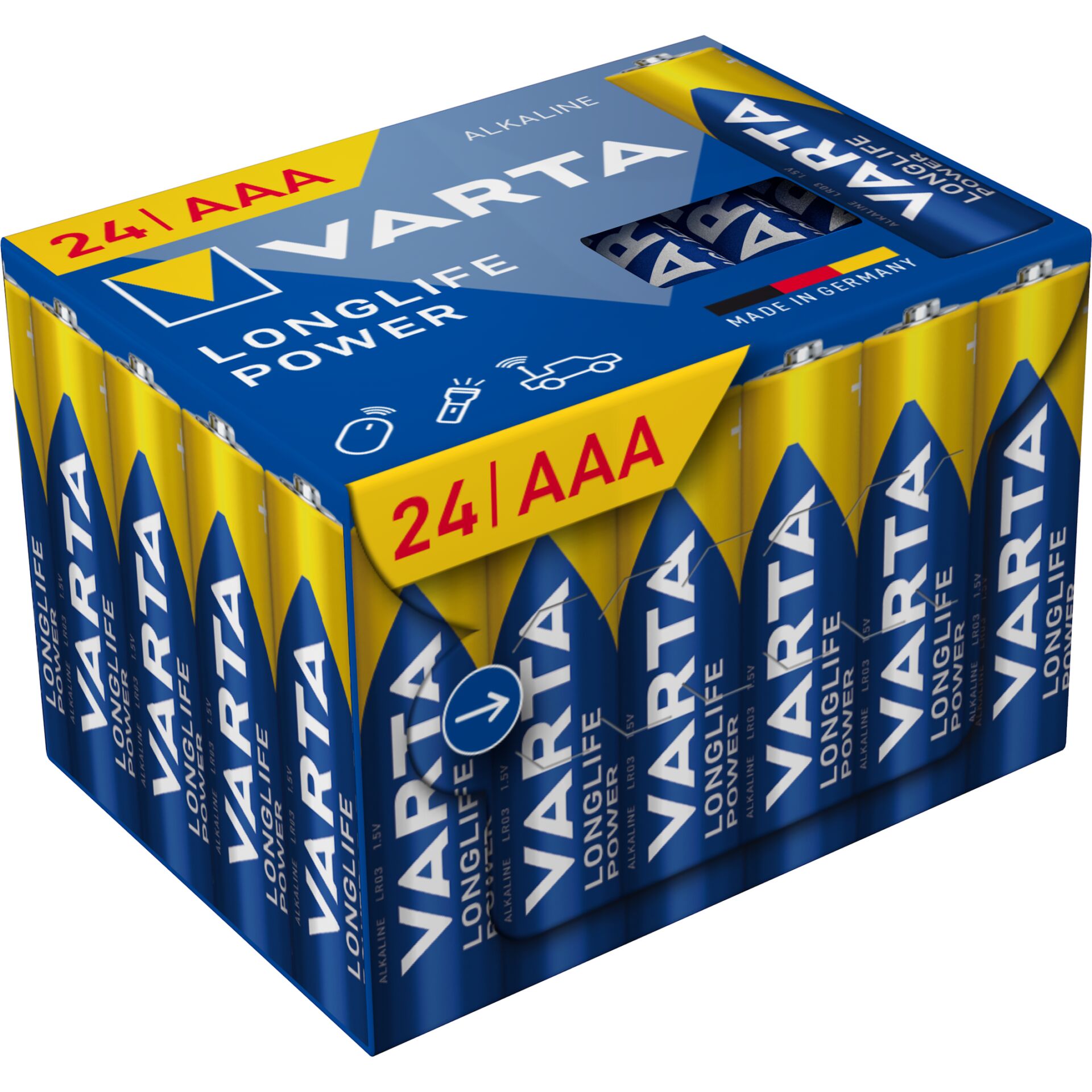 1x24 Varta Longlife Power AAA  LR 3 Cube Pack24