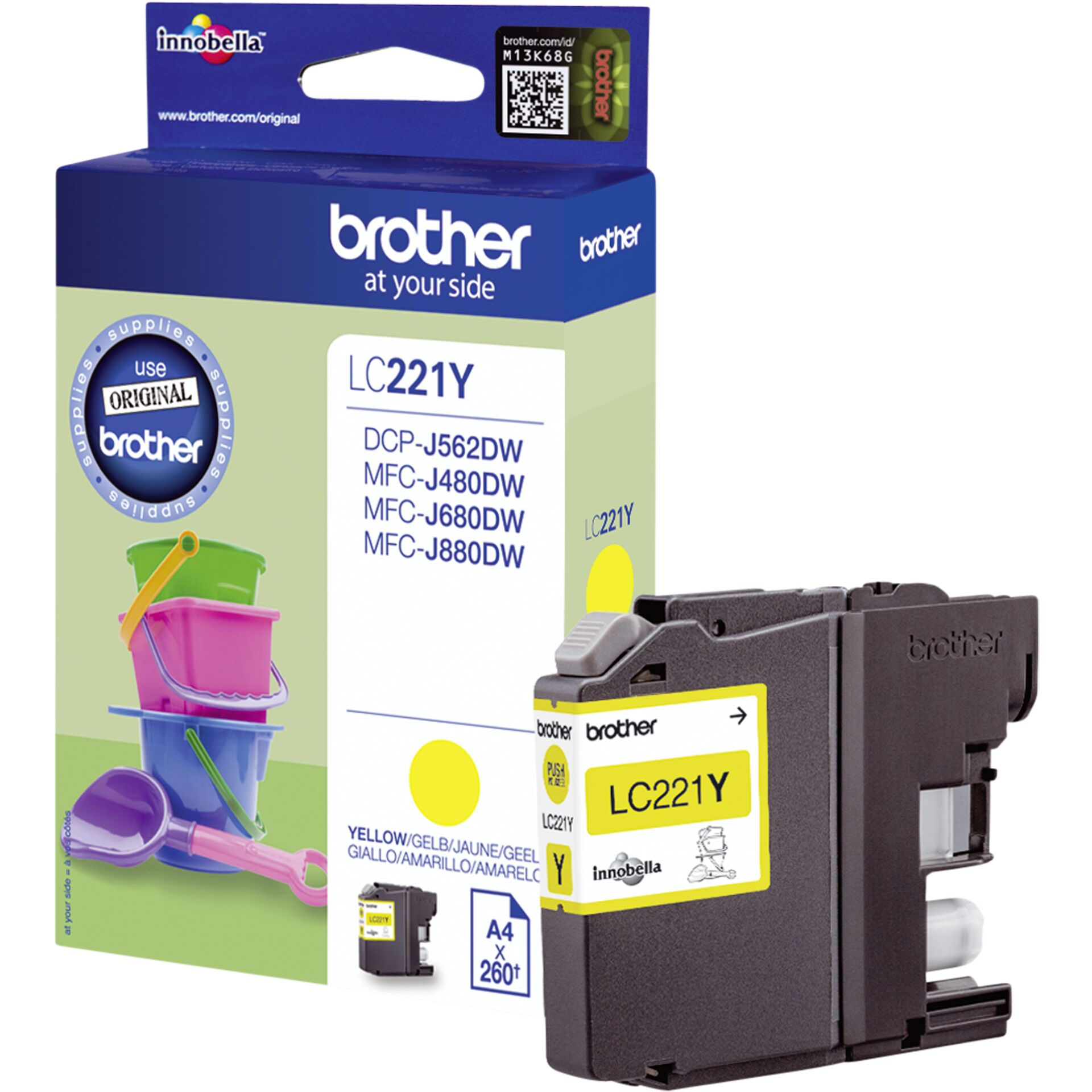 Brother LC-221 Y gelb