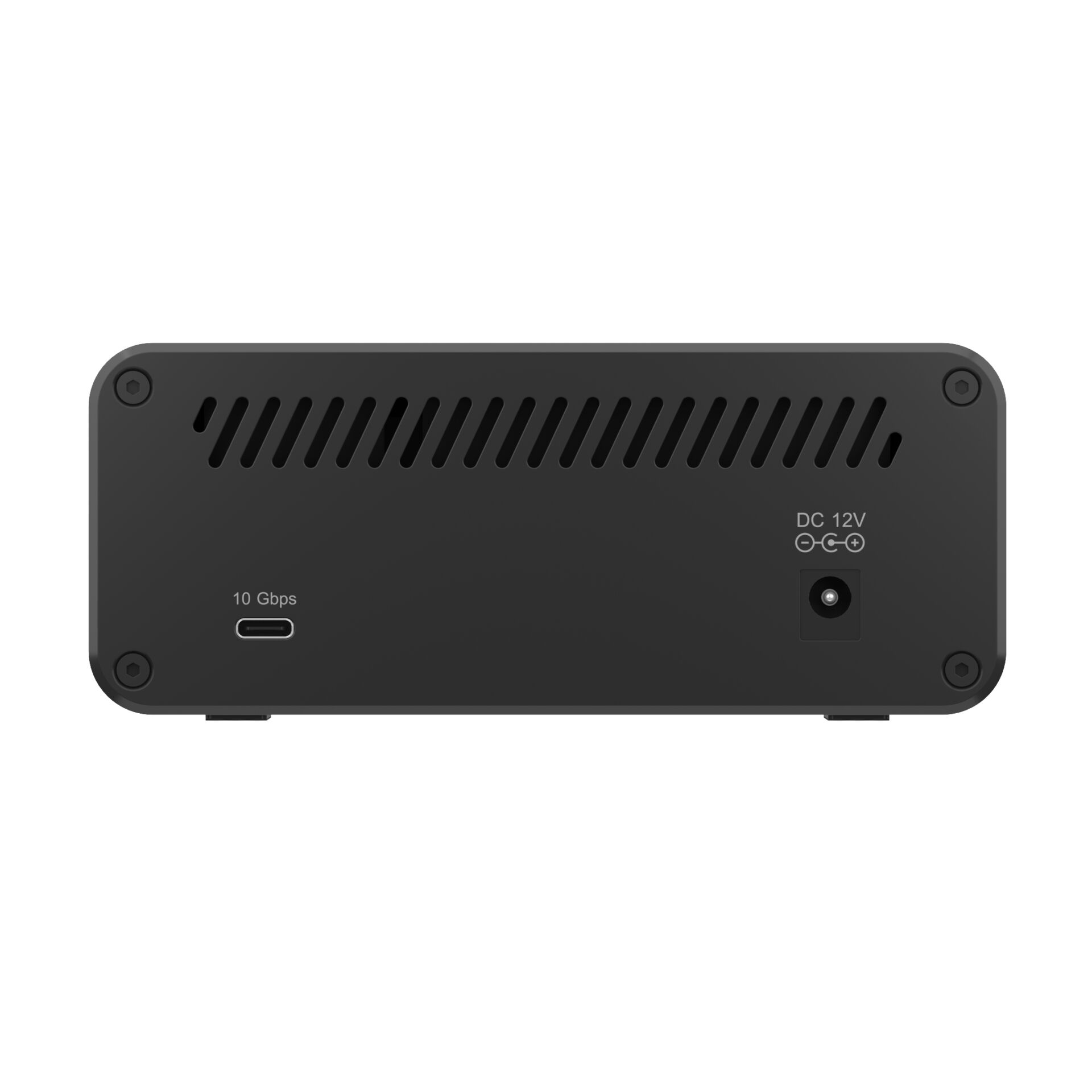 10 Gbps, USB-C, DC 12V, Belüftung, Stromversorgung