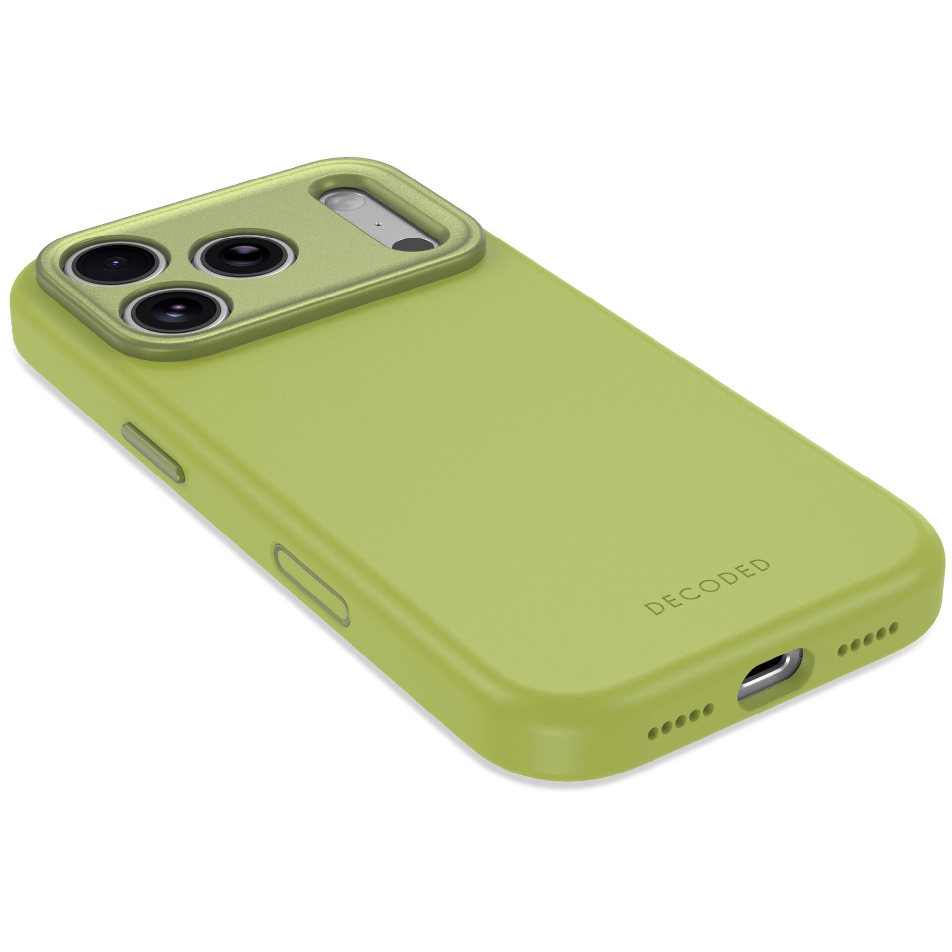 iPhone case, grün, Limette, Dreifachkamera, Silikonhülle