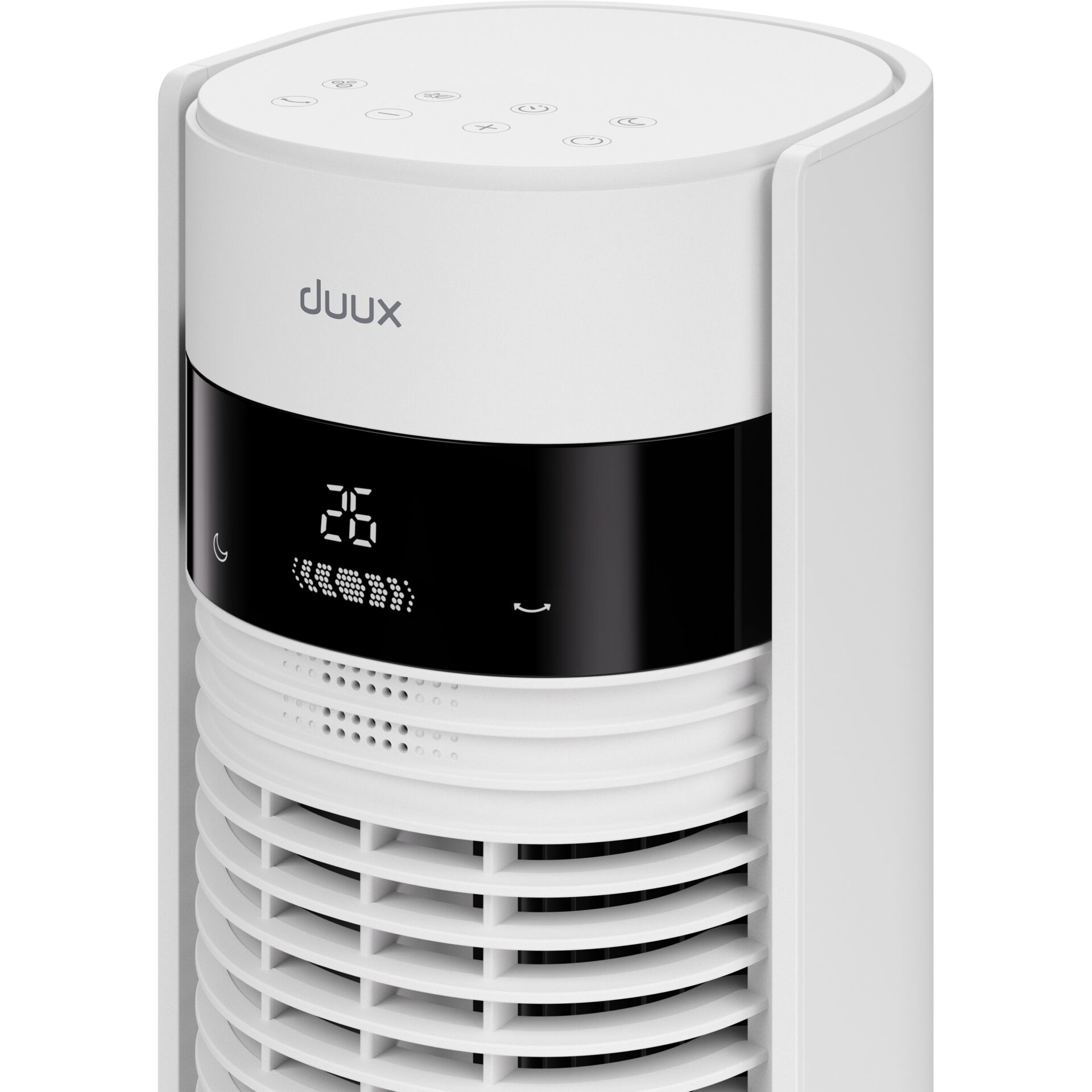 Ventilator, Air cooler, Weiß, Digitalanzeige, Lamellengitter