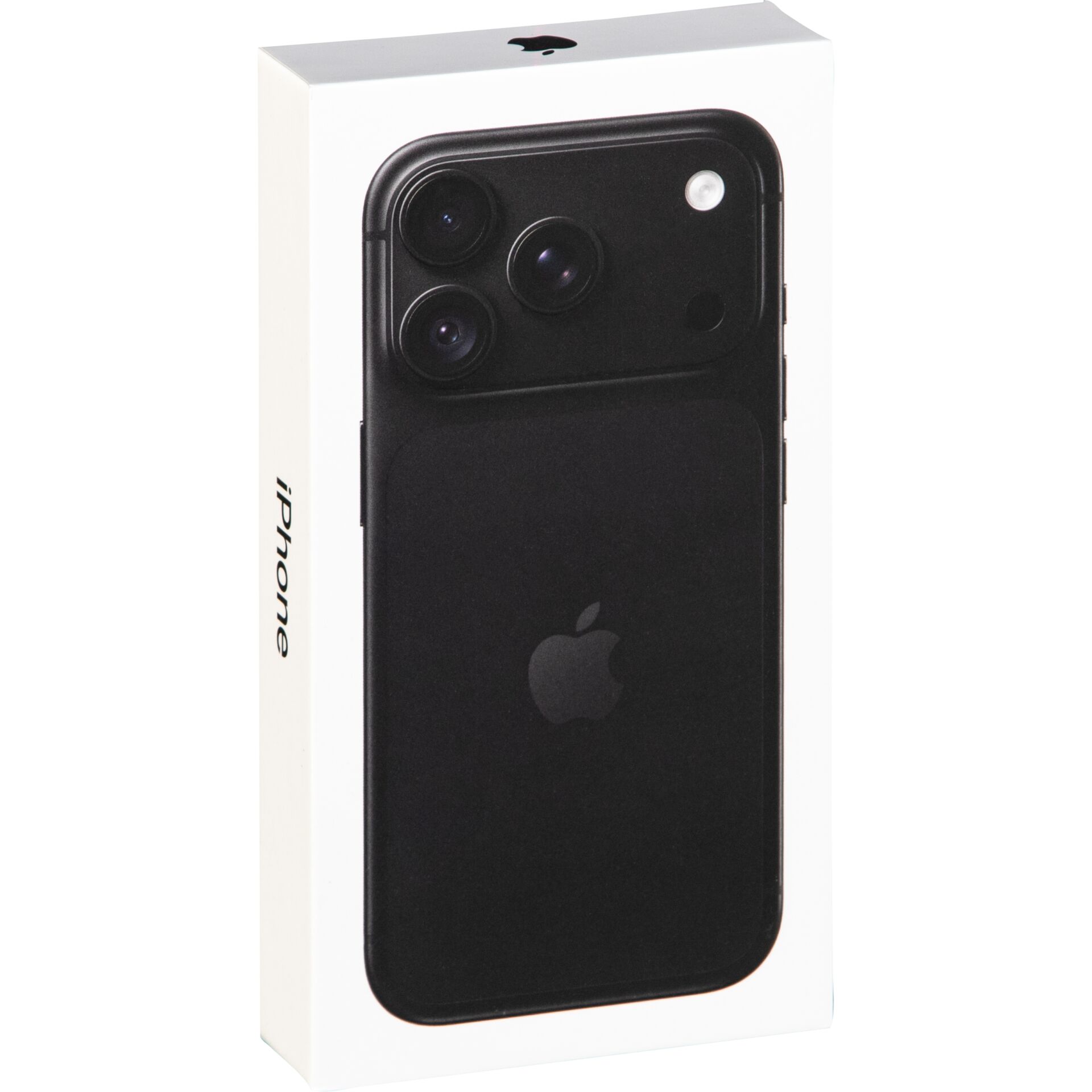 smartphone, iPhone, schwarz, Dreifach-Kamera, Verpackung