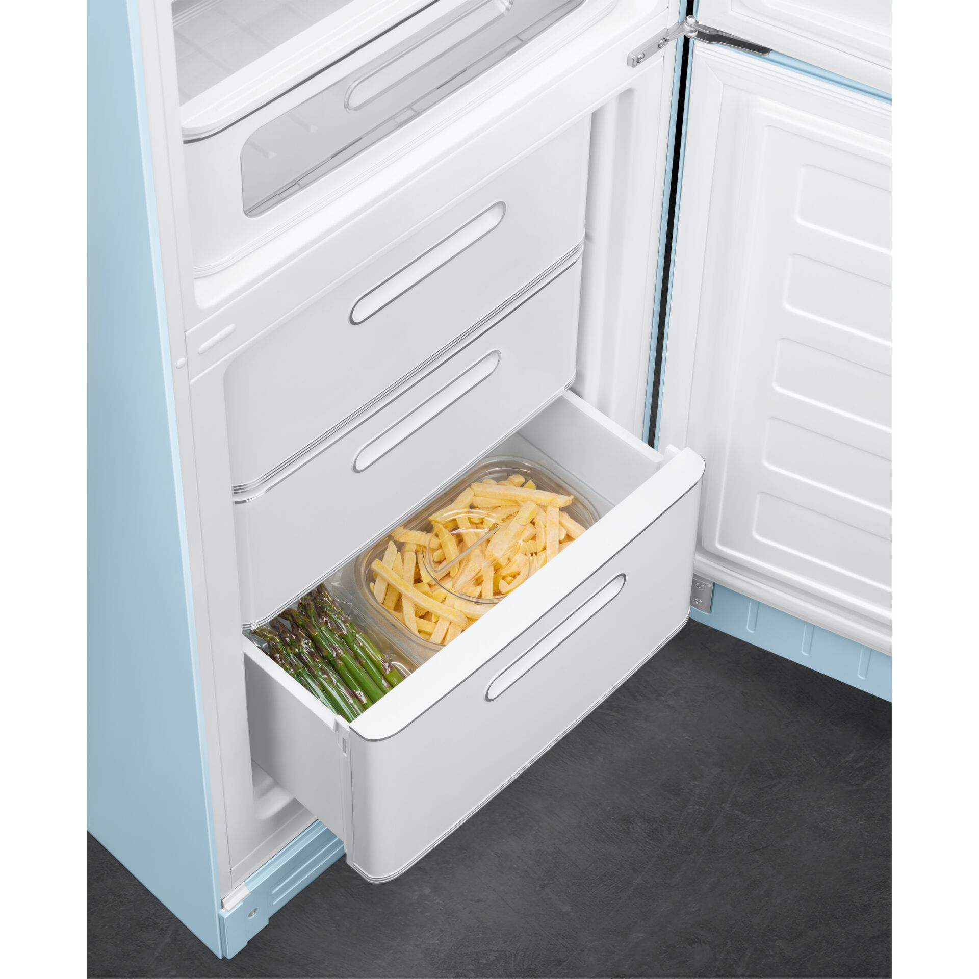 Kühlschrank, Schublade, Gemüse, Fries, Fächer