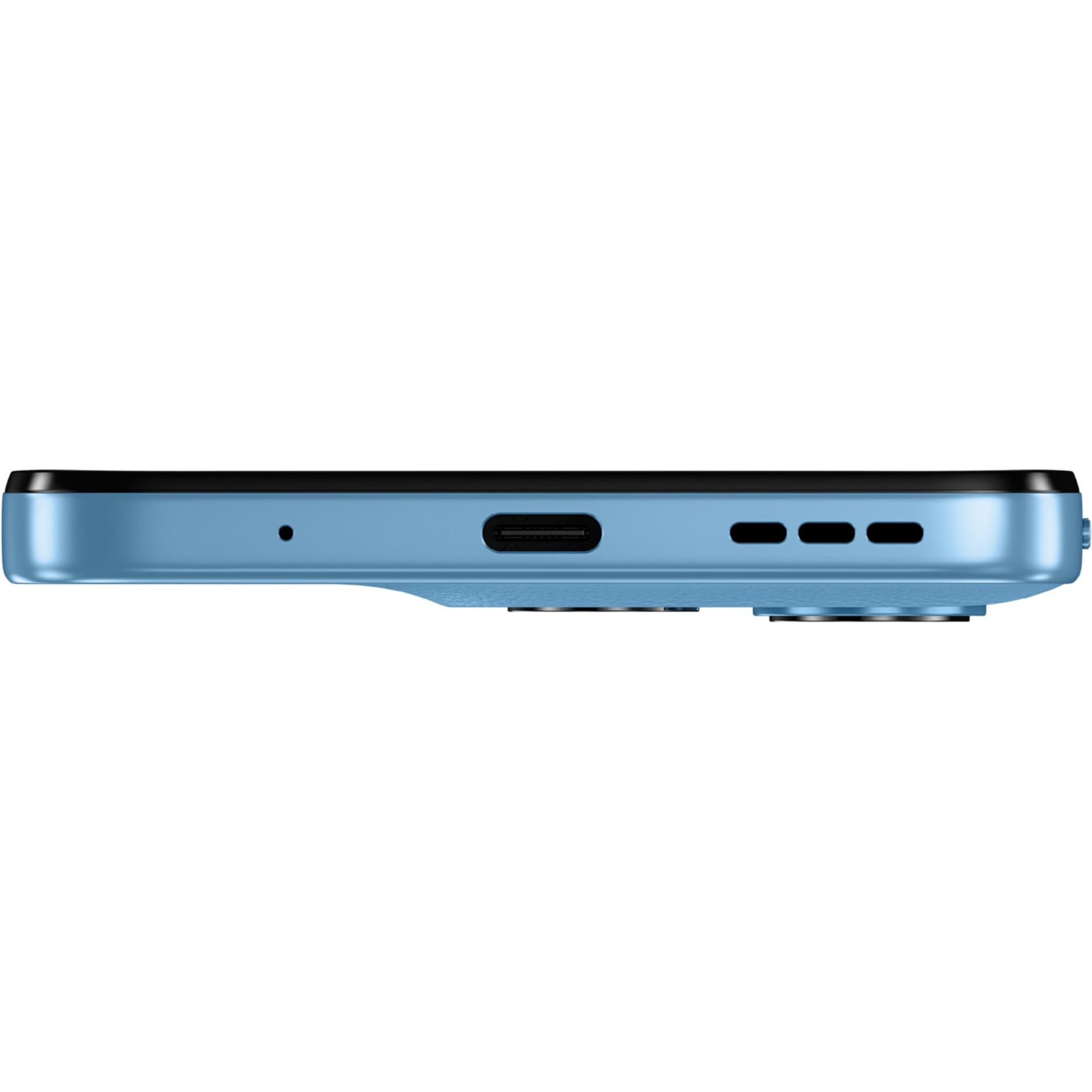 USB-C, Anschlüsse, Blau, schlank, Unterkante