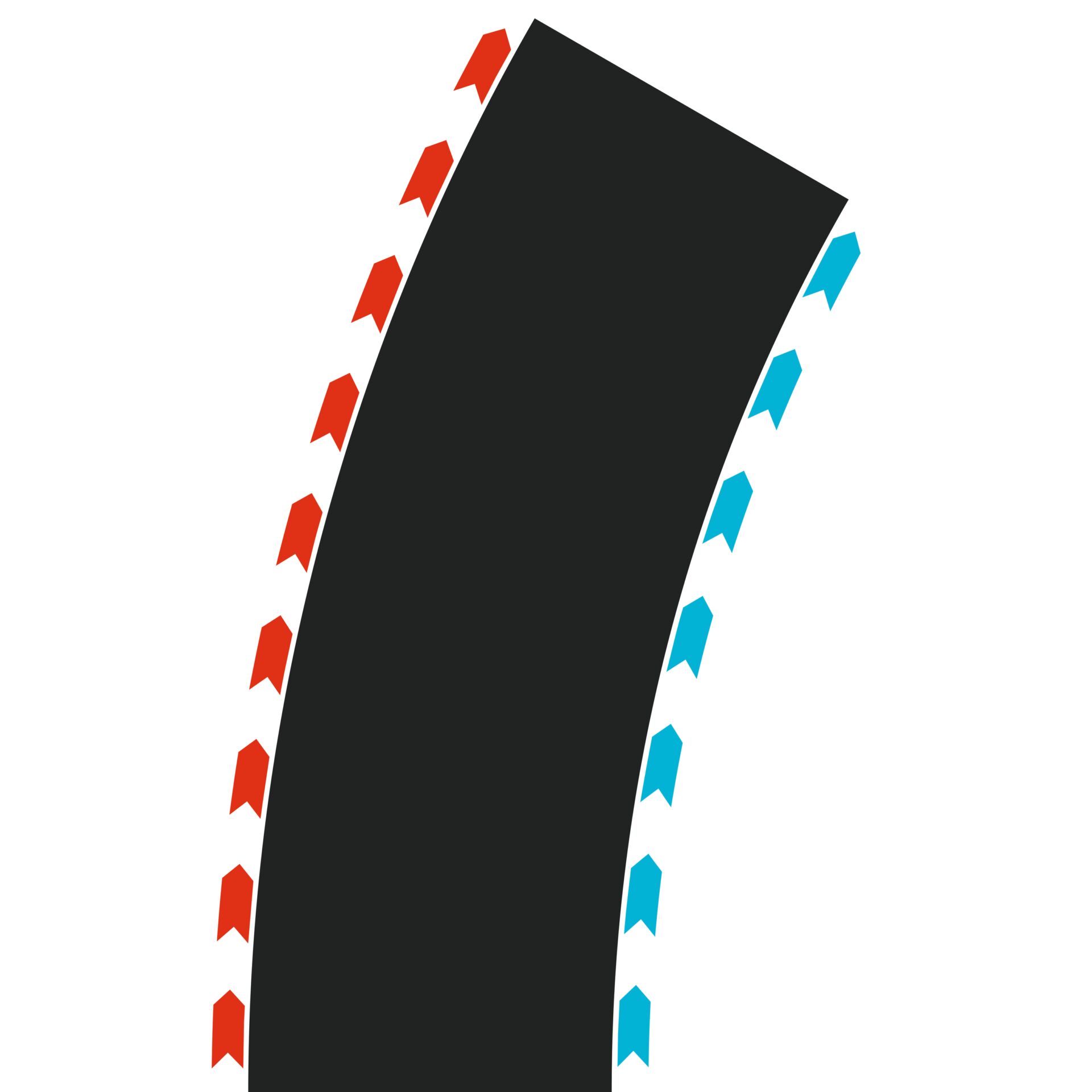 Carrera Hybrid Curves  Radius 2 30° (2x L, 2x R)
