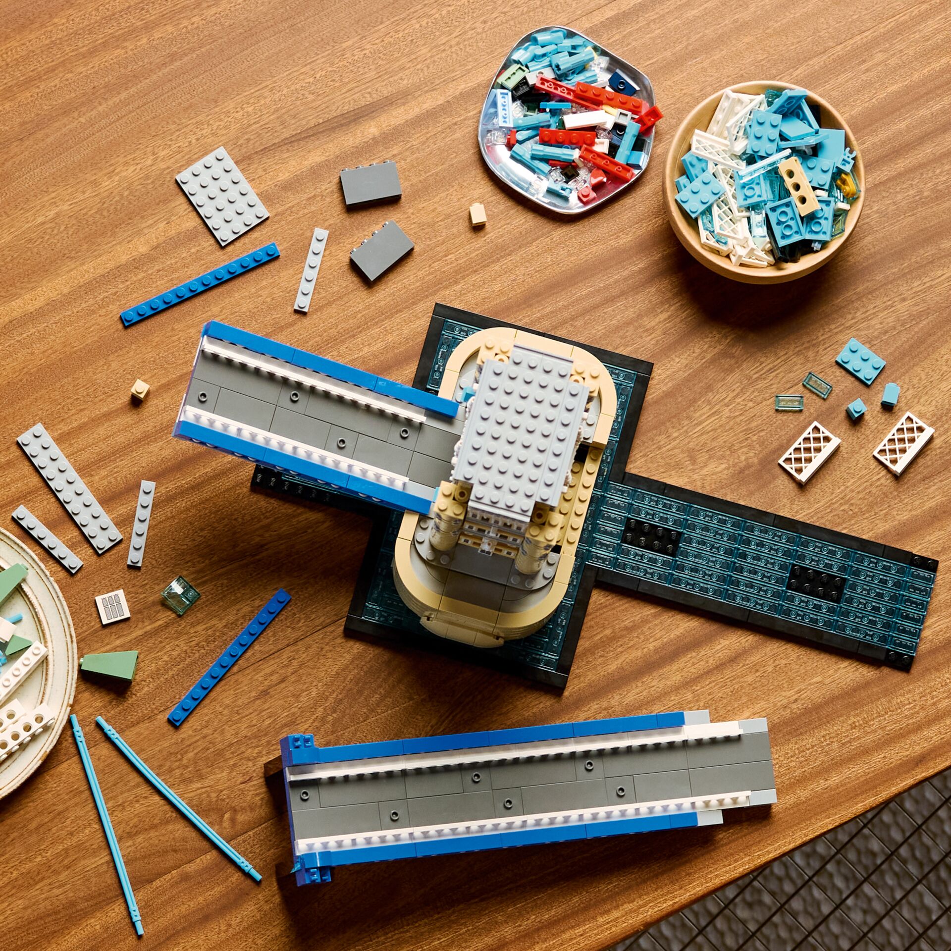 Lego, Baukasten, Bausteine, Blau, Maschine