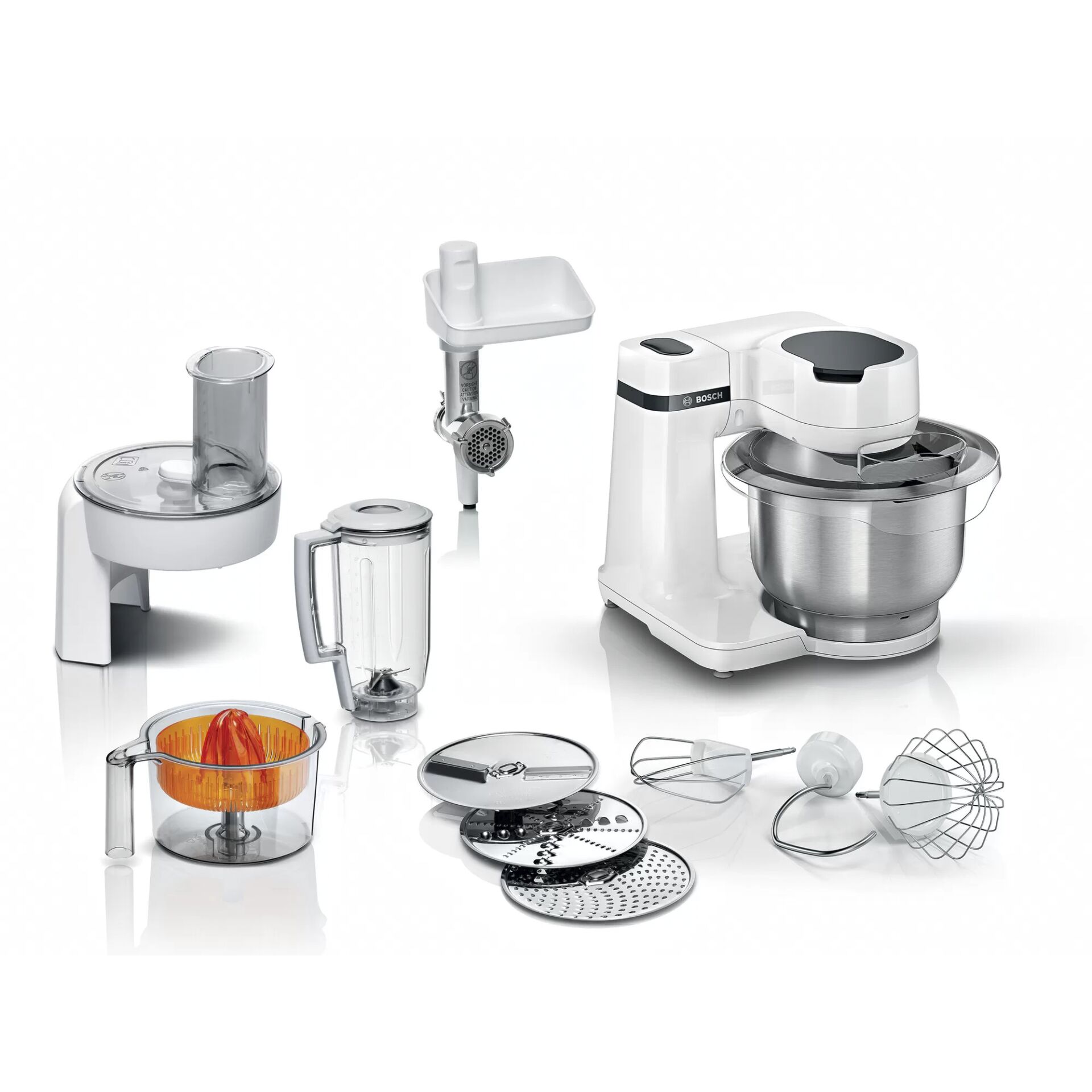 Küchenmaschine, Standmixer, Rührschüssel, Zubehörset, Nebenelemente