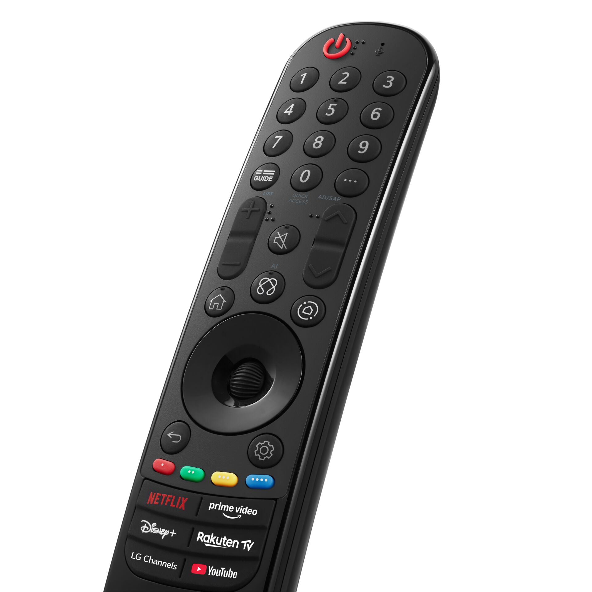 Fernbedienung, TV-Fernbedienung, Schwarz, Zifferntasten, Streaming-Tasten