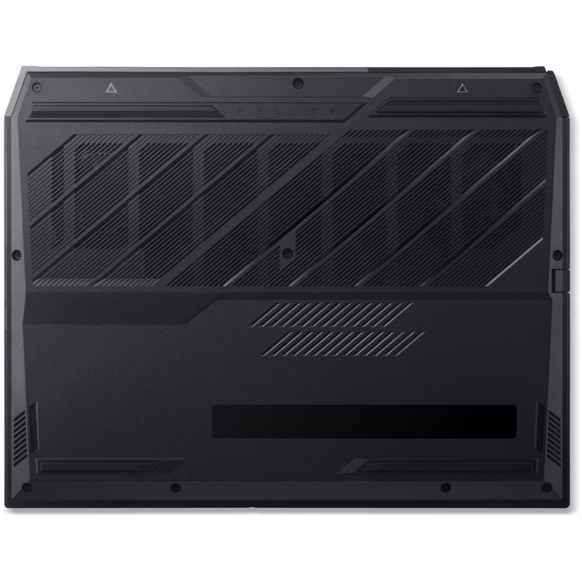 laptop unten, rückseite, belüftung, diagonales muster, dunkles grau
