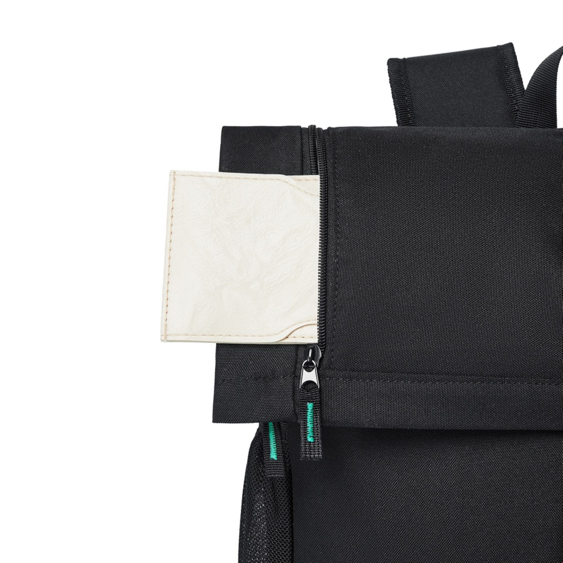 Rucksack, Schwarz, Reißverschluss, Seitentasche, Textilgewebe