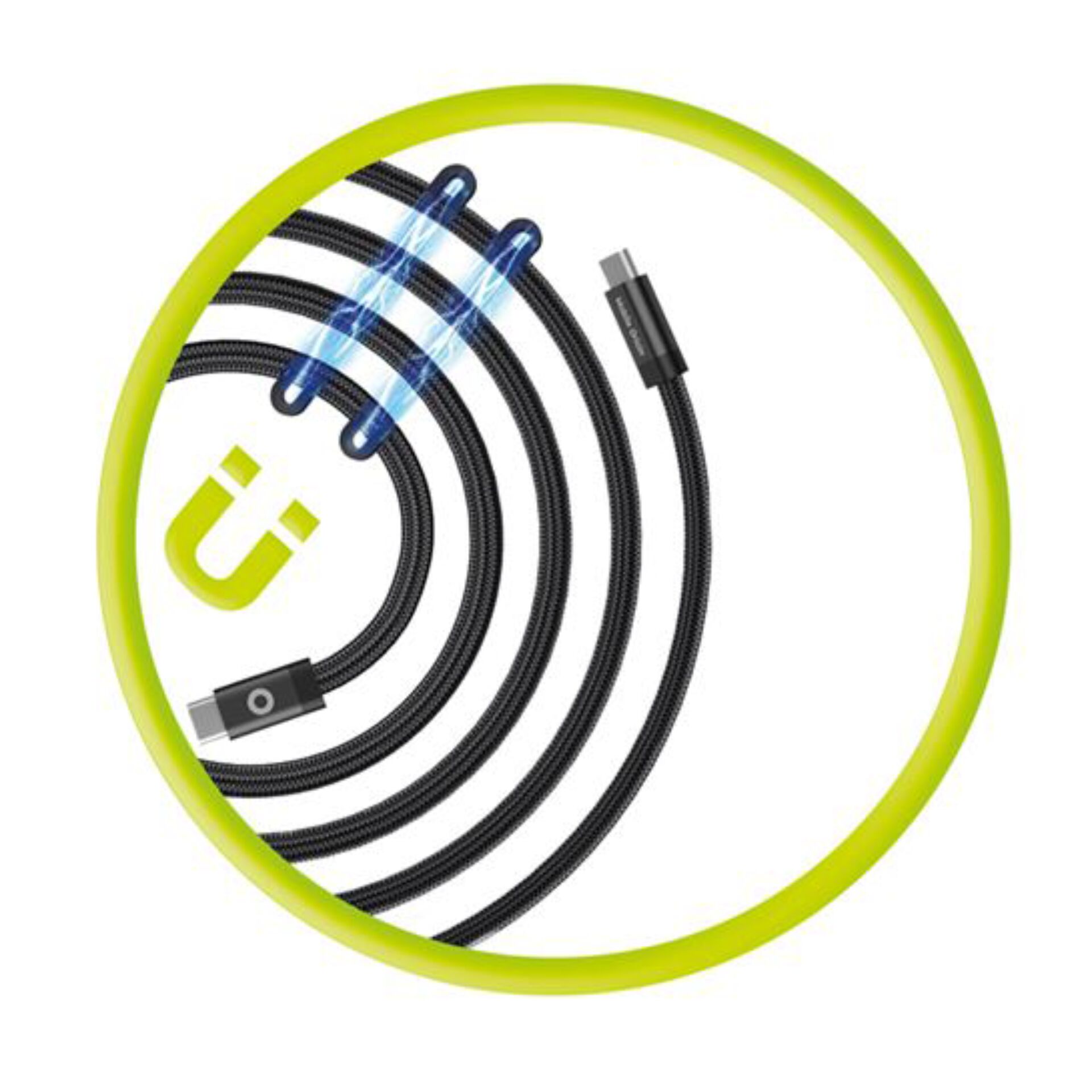 Lädtkabel, USB-C Kabel, Nylonummanteltes Kabel, Ladekabel, Kabelsatz