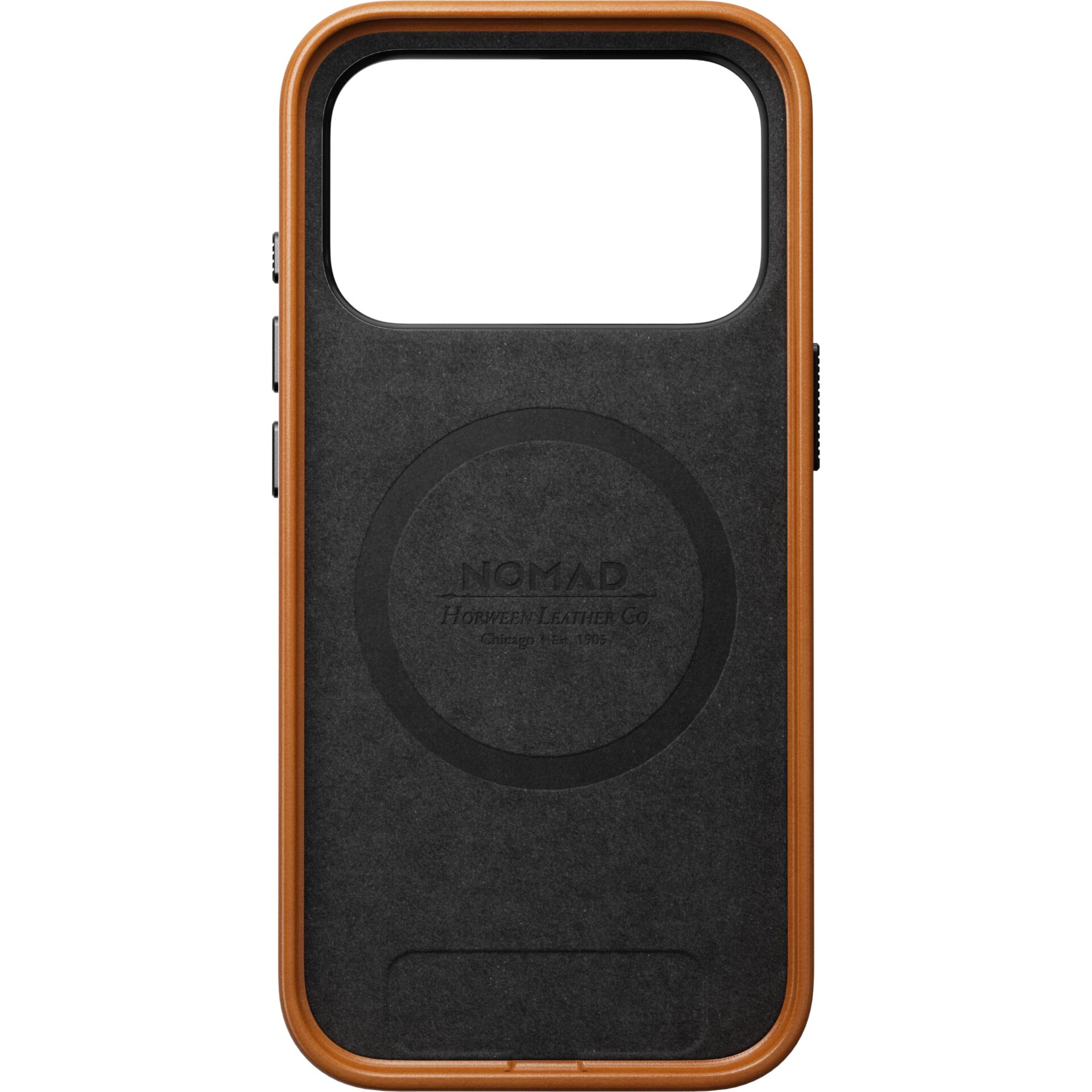 iphone 13 pro case, lederhülle, braune rahmenfarbe, magnetische kabellose ladeunterstützung, ringföriger kameraloch