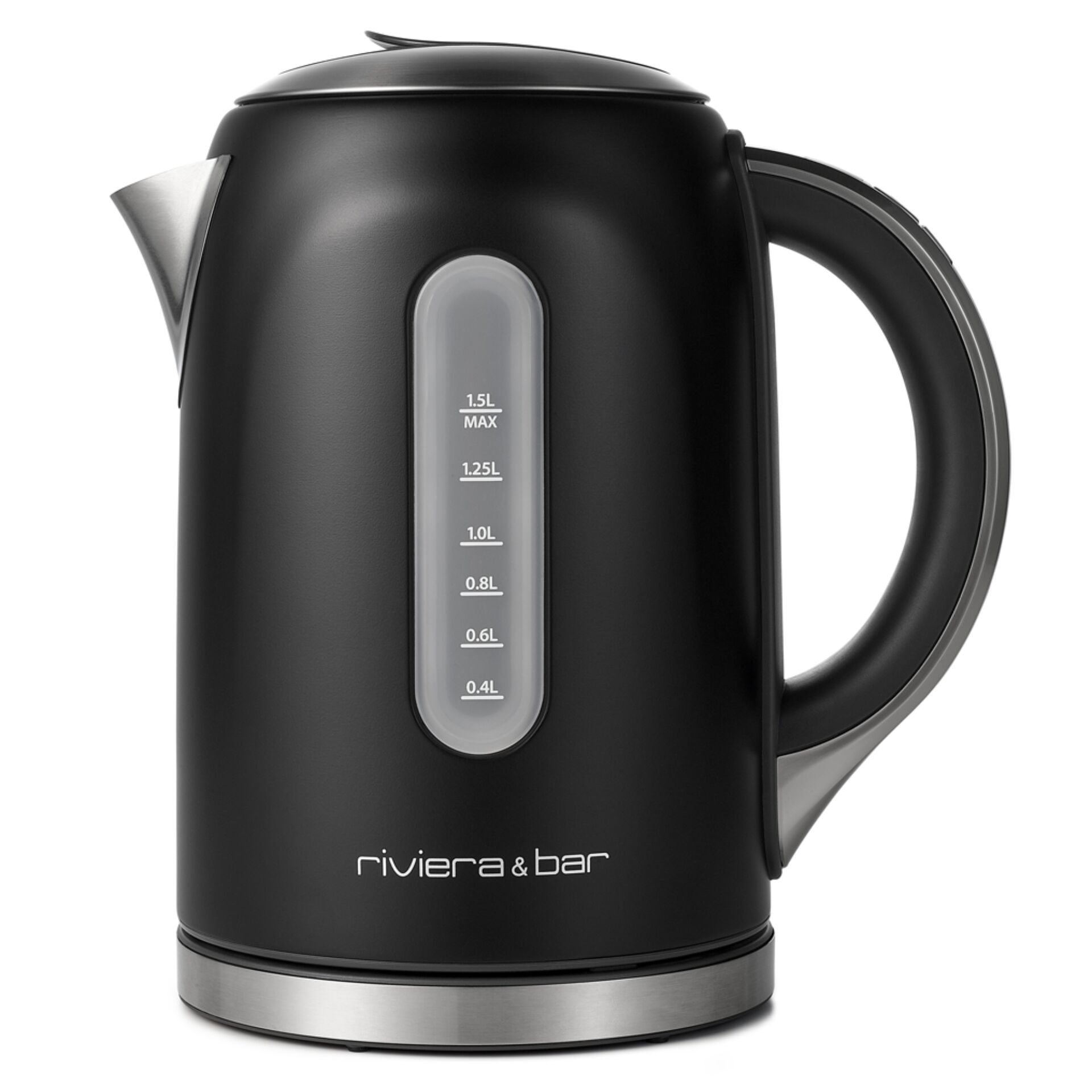 riviera&bar MILA Wasserkocher  Stainless Steel 1,5L Black