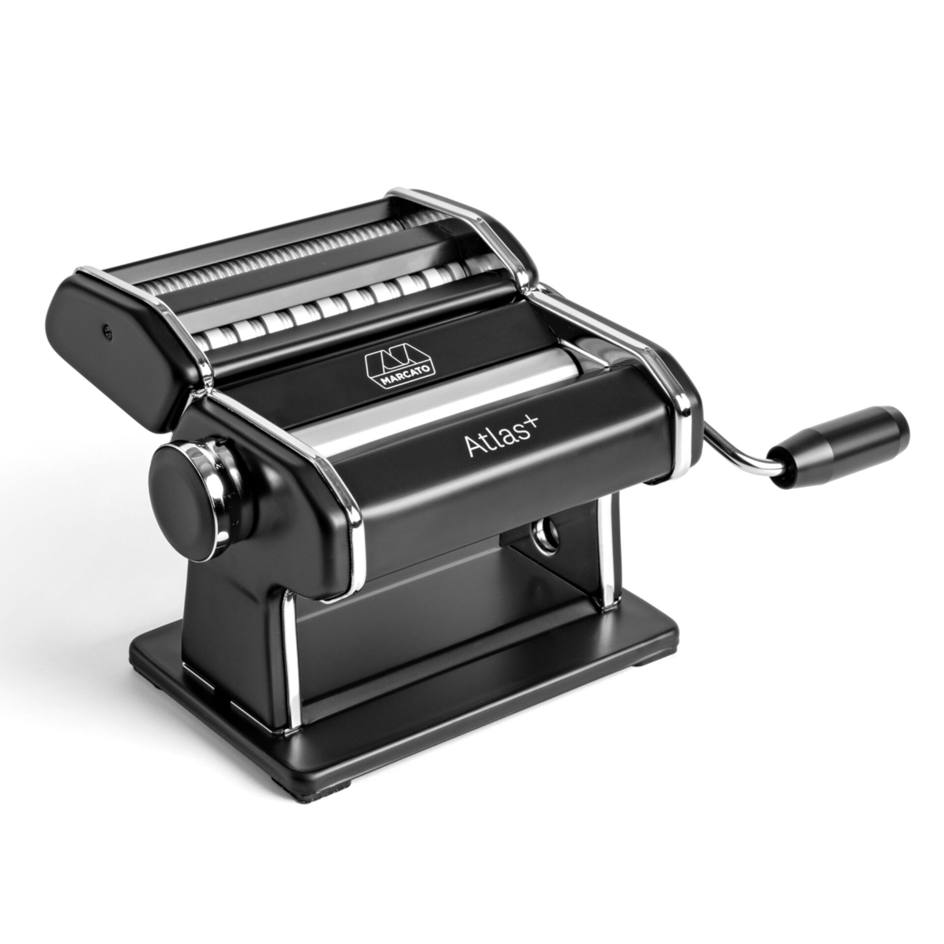 Pasta Maschine, Nudelmacher, Schwarz, Metall, Handkurbel, Pasta-Maschine, Manuell, Edelstahl, Schwarz, Atlast
