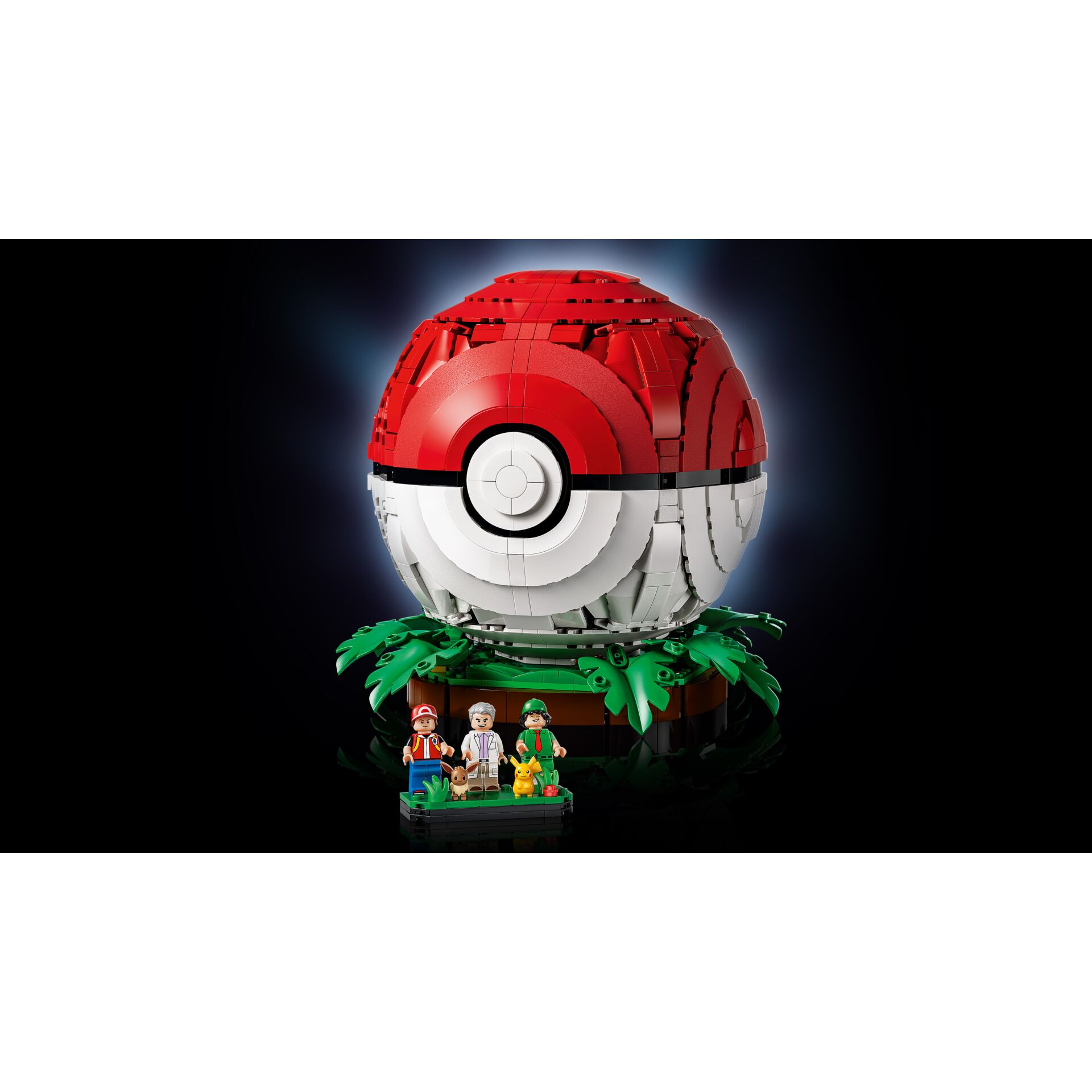 Poké Ball, LEGO-Sphäre, Poké Ball-Ausstellung, Minifiguren, Dschungel-Szene
