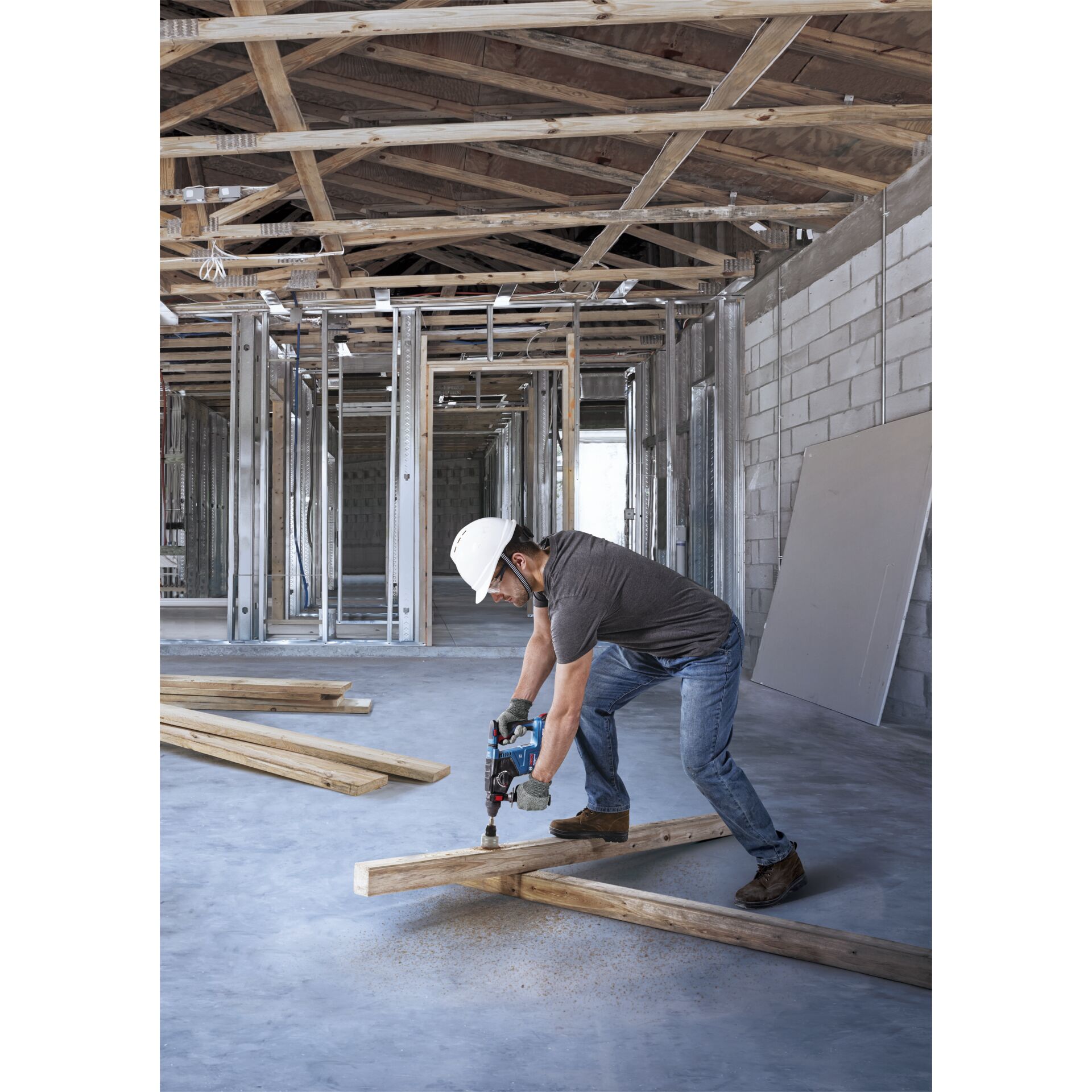 Elektrische Bohrmaschine, Werkzeug, Kleidung, Handschuh, Renovierungsarbeiten