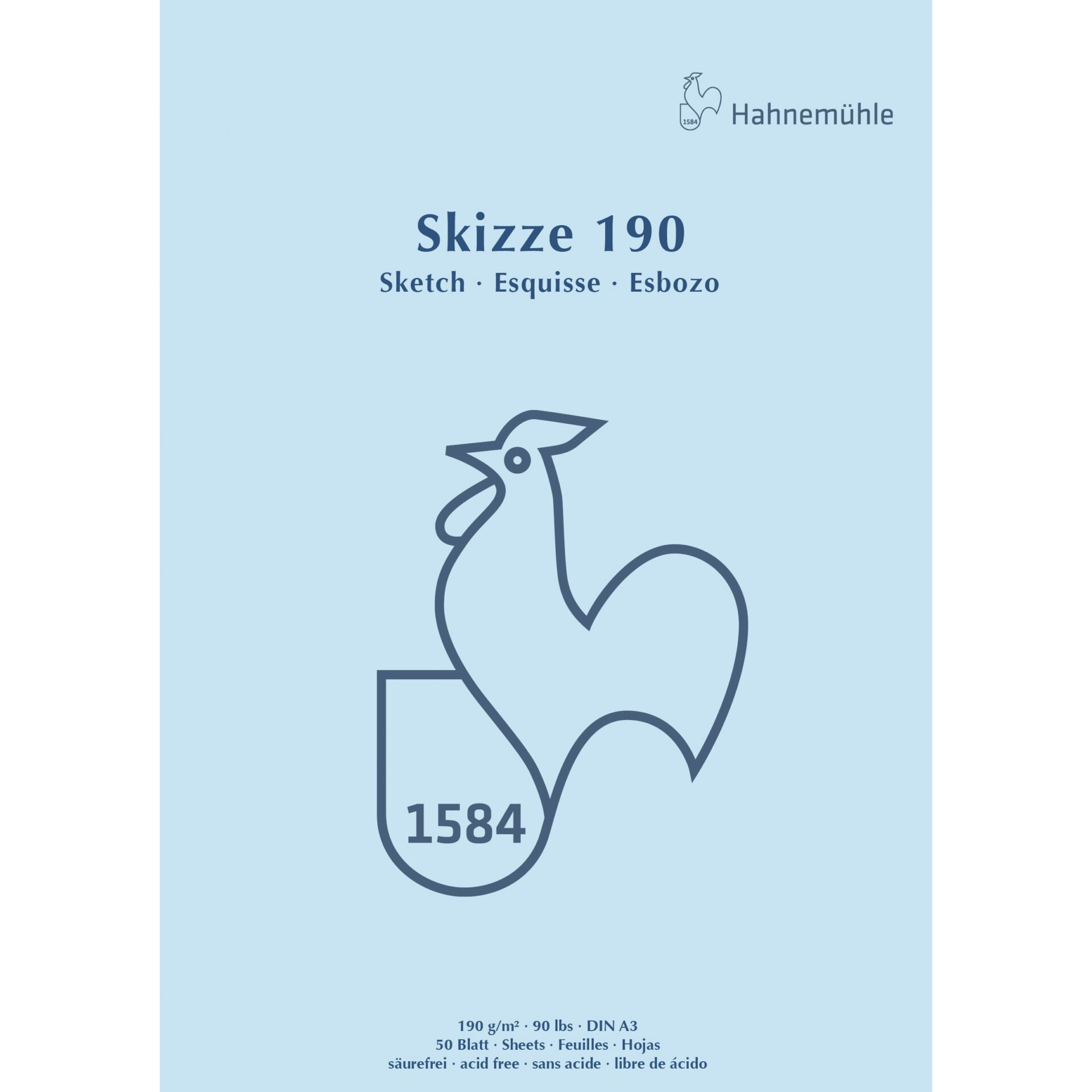 Hahnemühle Skizzenblock A 3  50 Blatt 190 g kopfgeleimt