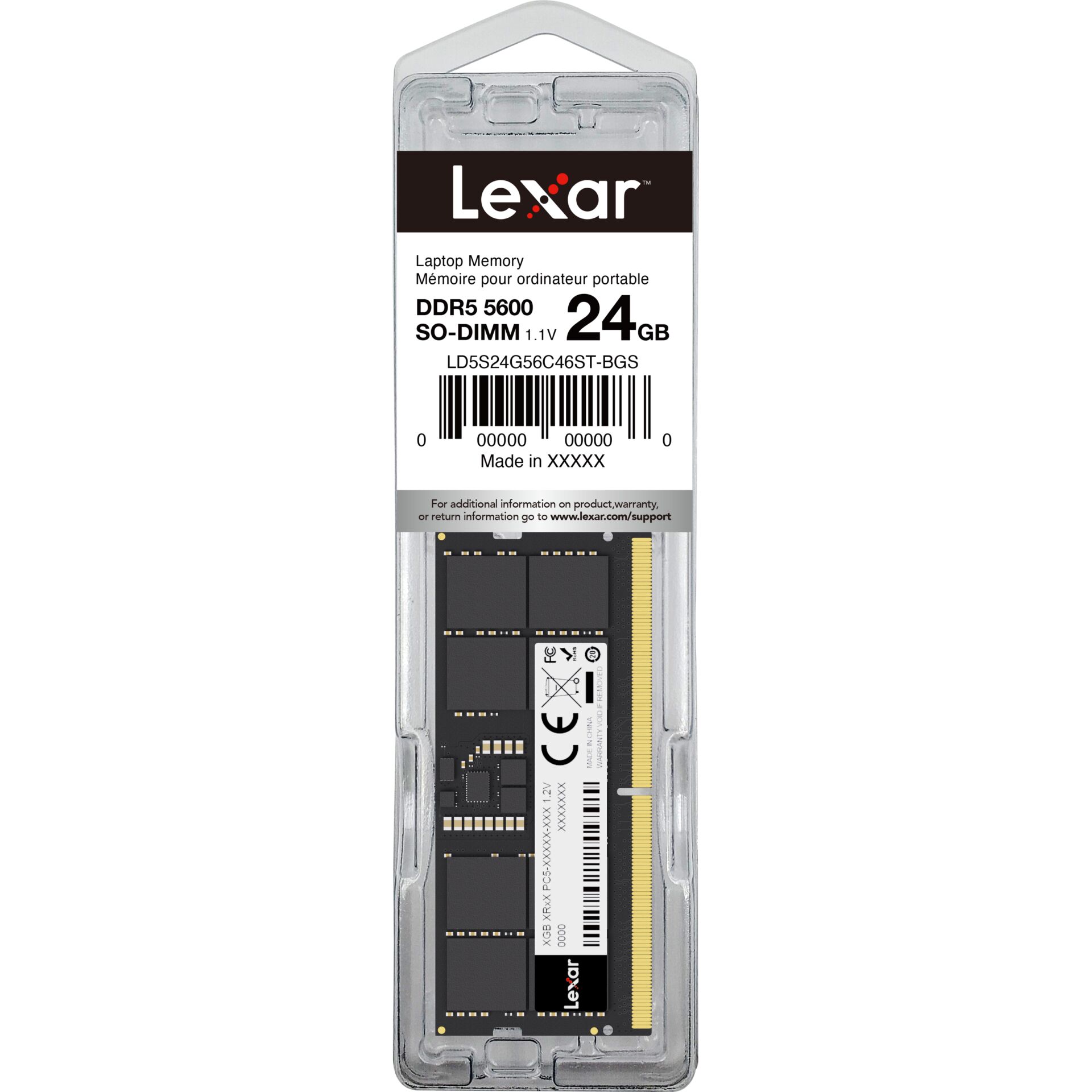 DDR5, 24GB, SO-DIMM, Laptop RAM, DDR5 5600