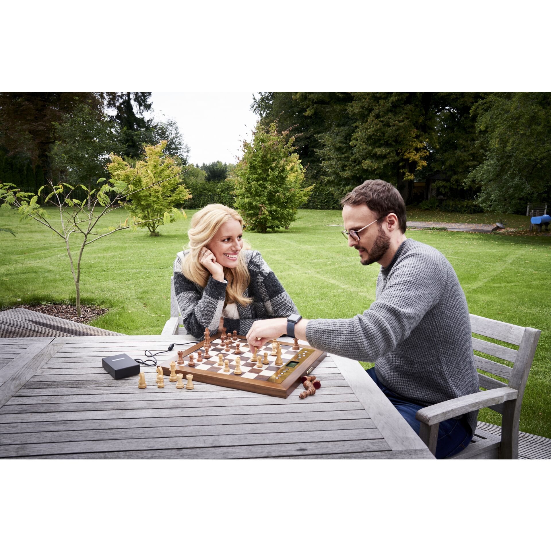 Schach, Spiel, Gras, Pflanze