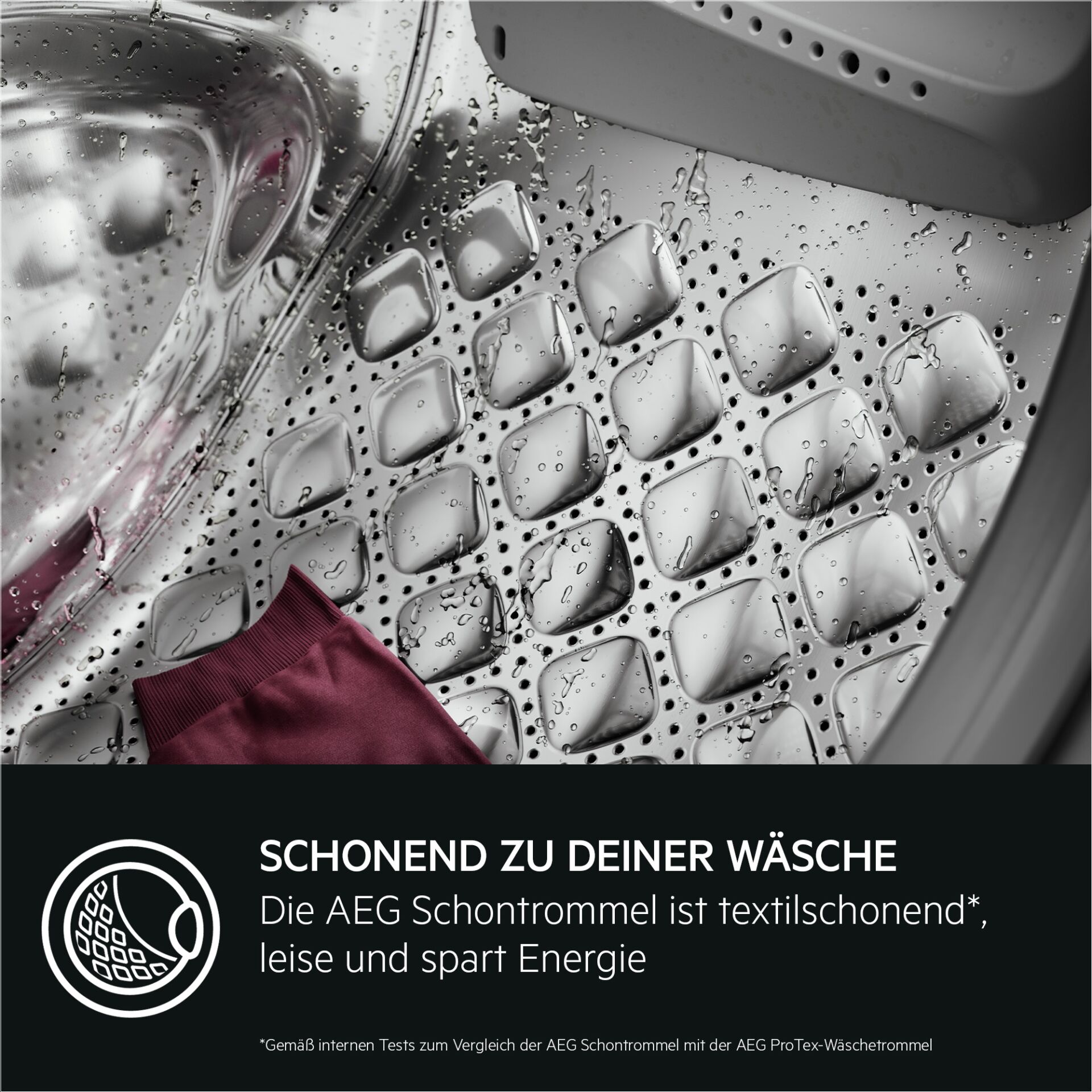 Waschtrommel, Wäschetrommel, Waschmaschine, Trommel, Textilschonung