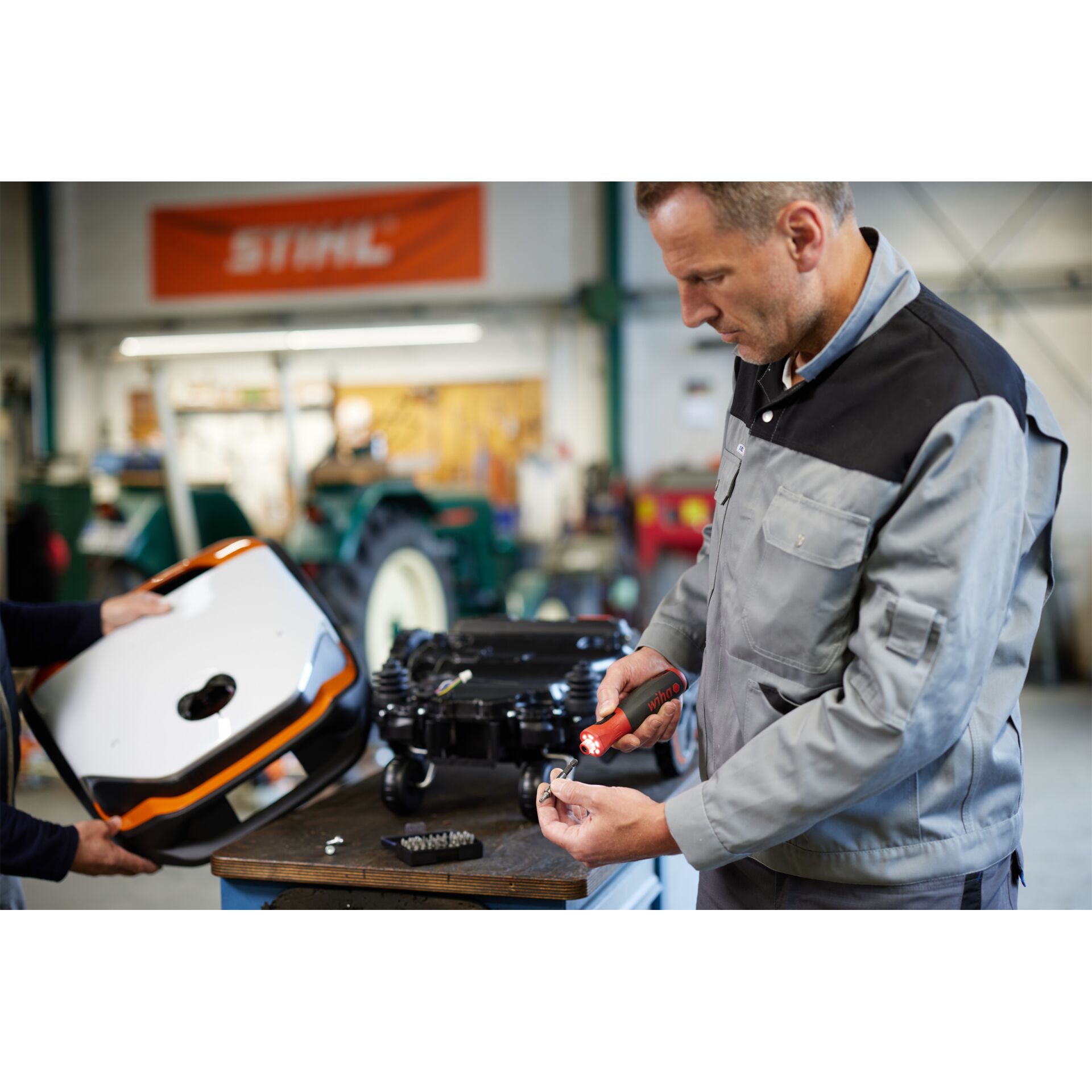 mechaniker, werkstatt, schraubendreher, montage, werkzeug
