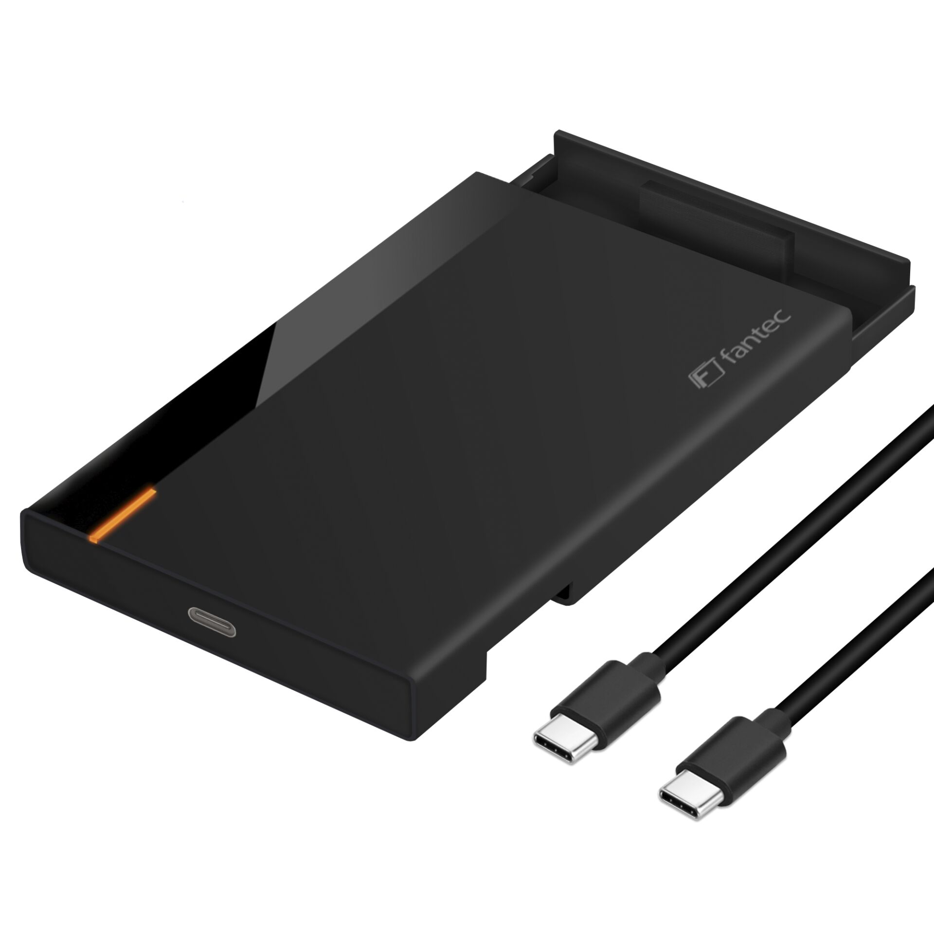 SD-Kartenadapter, USB-C zu USB-C, Kartenleser, schwarzes Zubehör, FF fantec