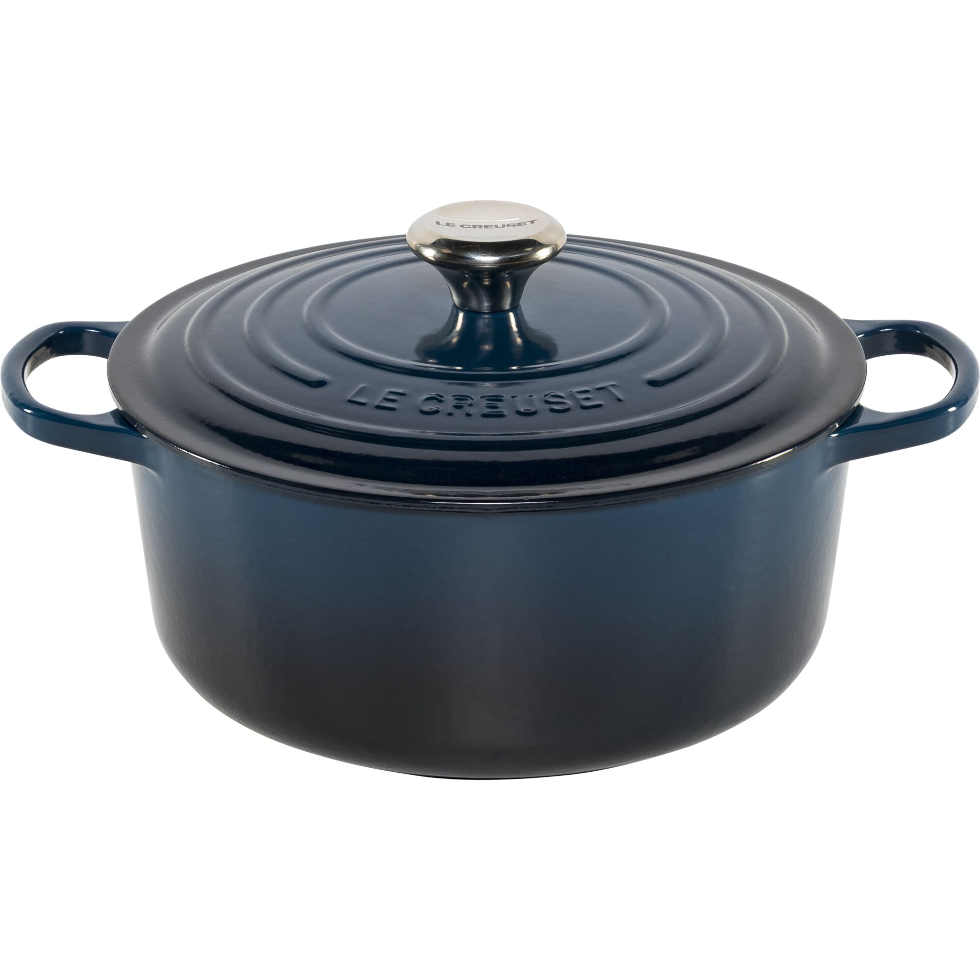 Le Creuset Signature Bräter  rund 26 cm nuit