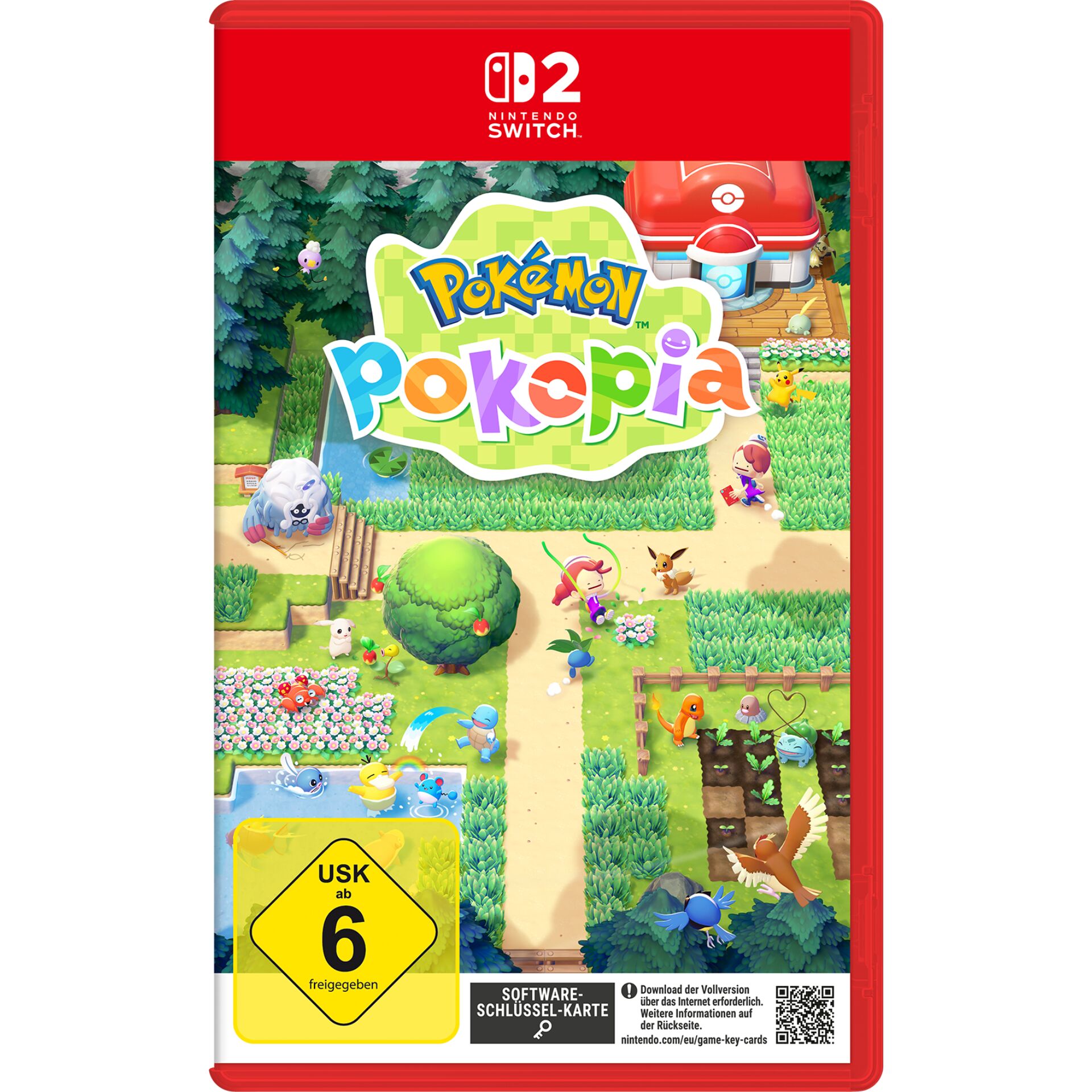 Nintendo Switch, Poke9mon, Pokkopia, Spielkarte, Cartoon-Landschaft