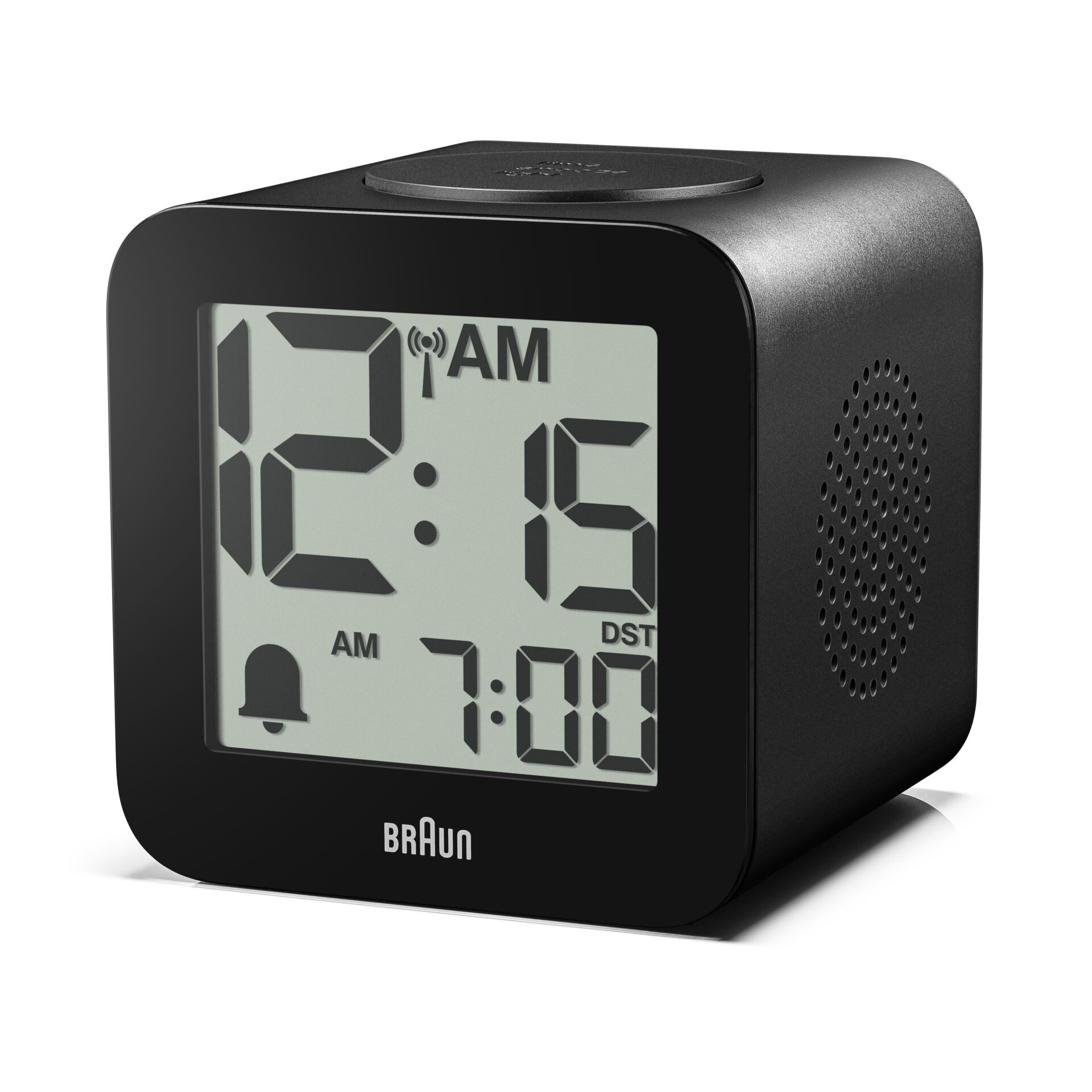 Digitaluhr, Wecker, LCD-Anzeige, Schwarz, Kompakt