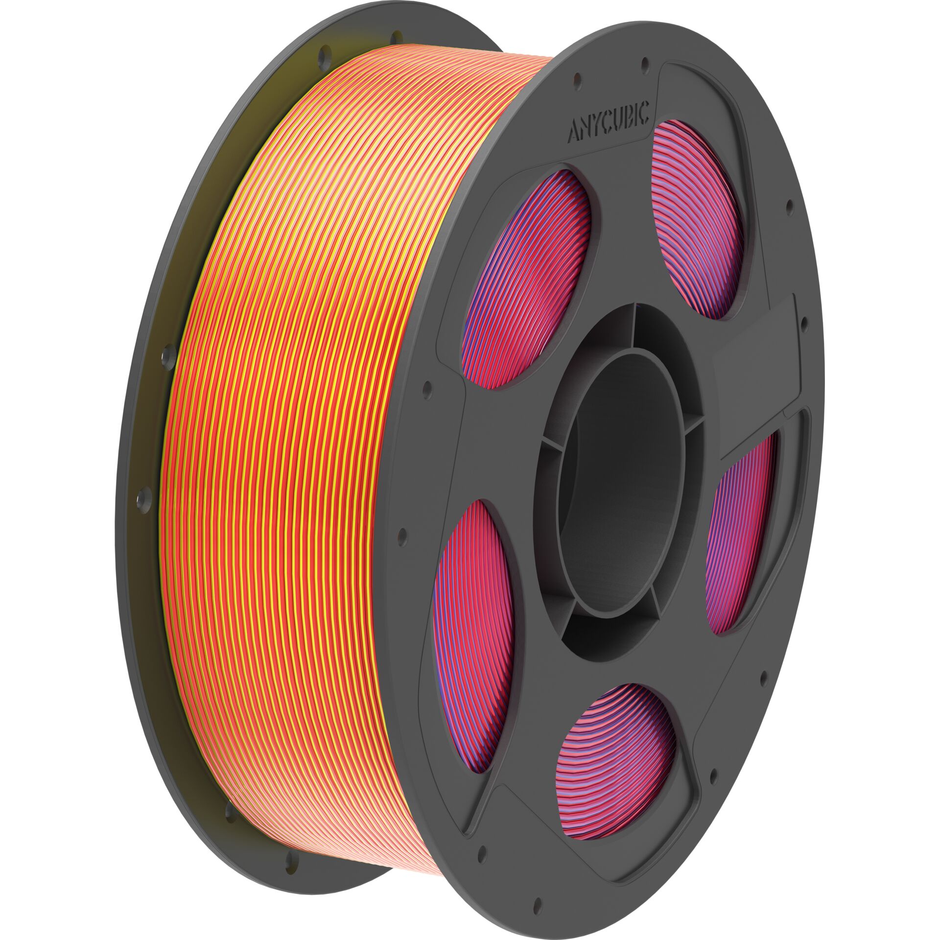 Anycubic PLA Silk Filament  Tri-Color: Red Blue Yellow
