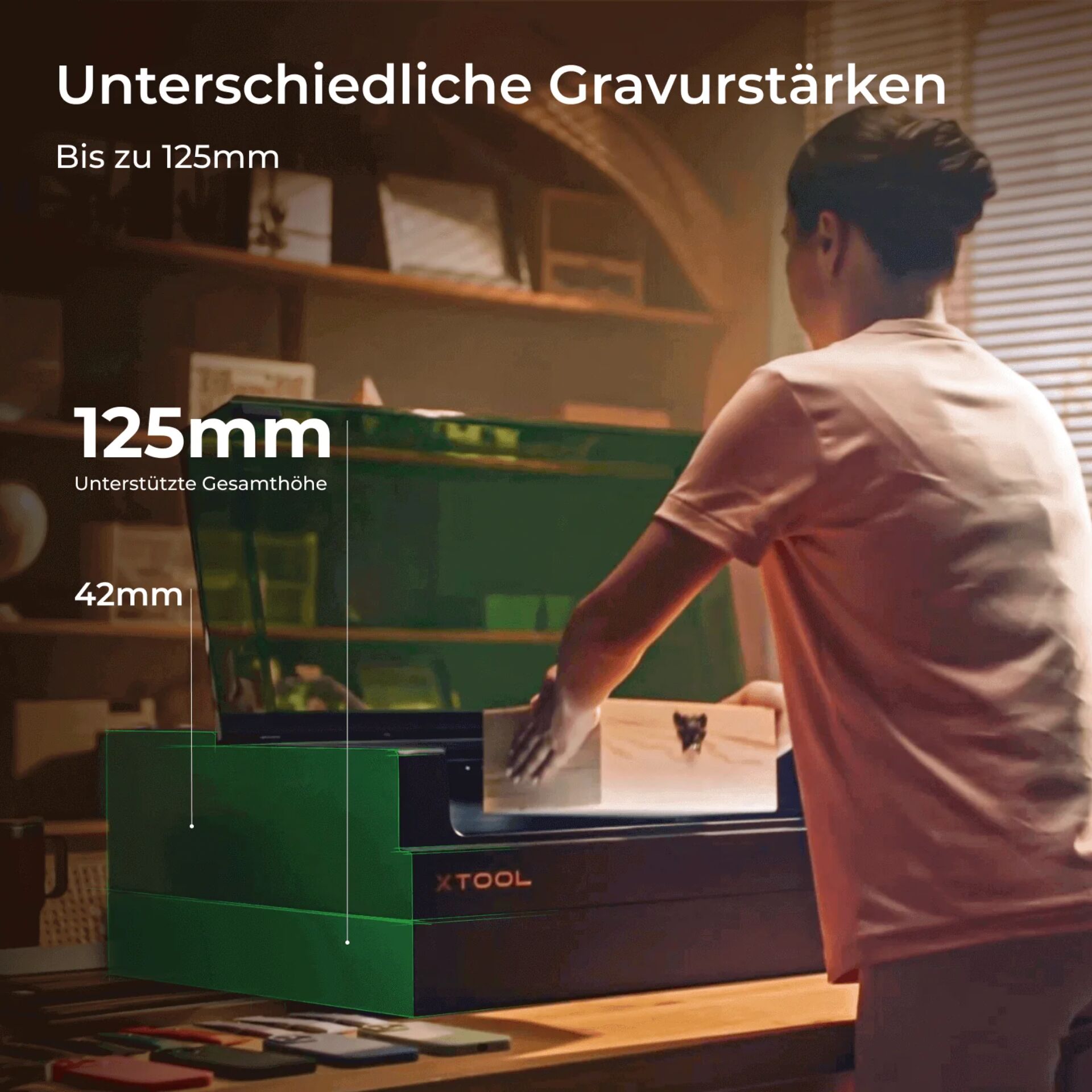 Gravurwerkzeug, Gravurstärke, 125mm, Werkzeugmaschine, Zusatzapparat