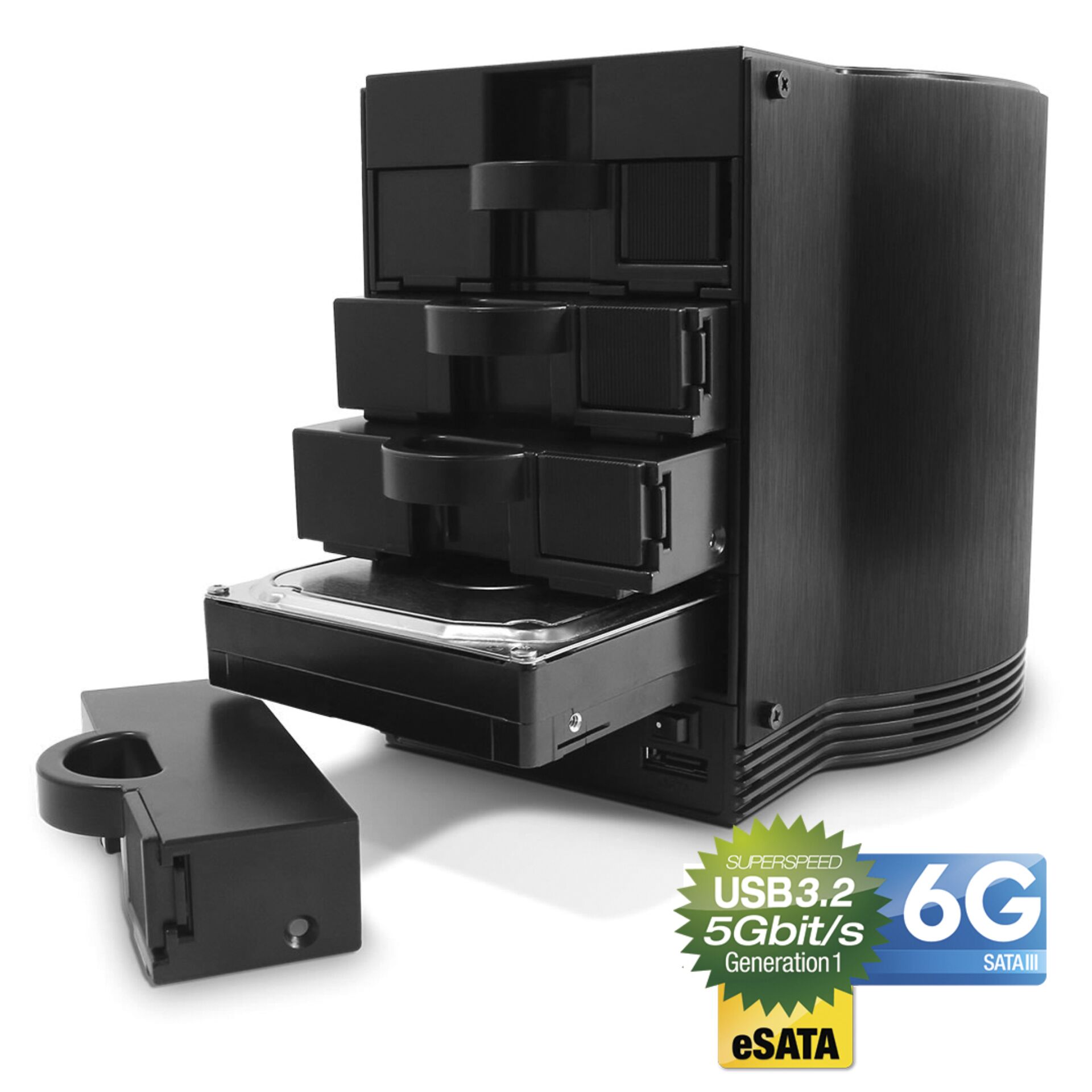 NAS, externe Festplatte, Multi-Bay, USB 3.2, eSATA