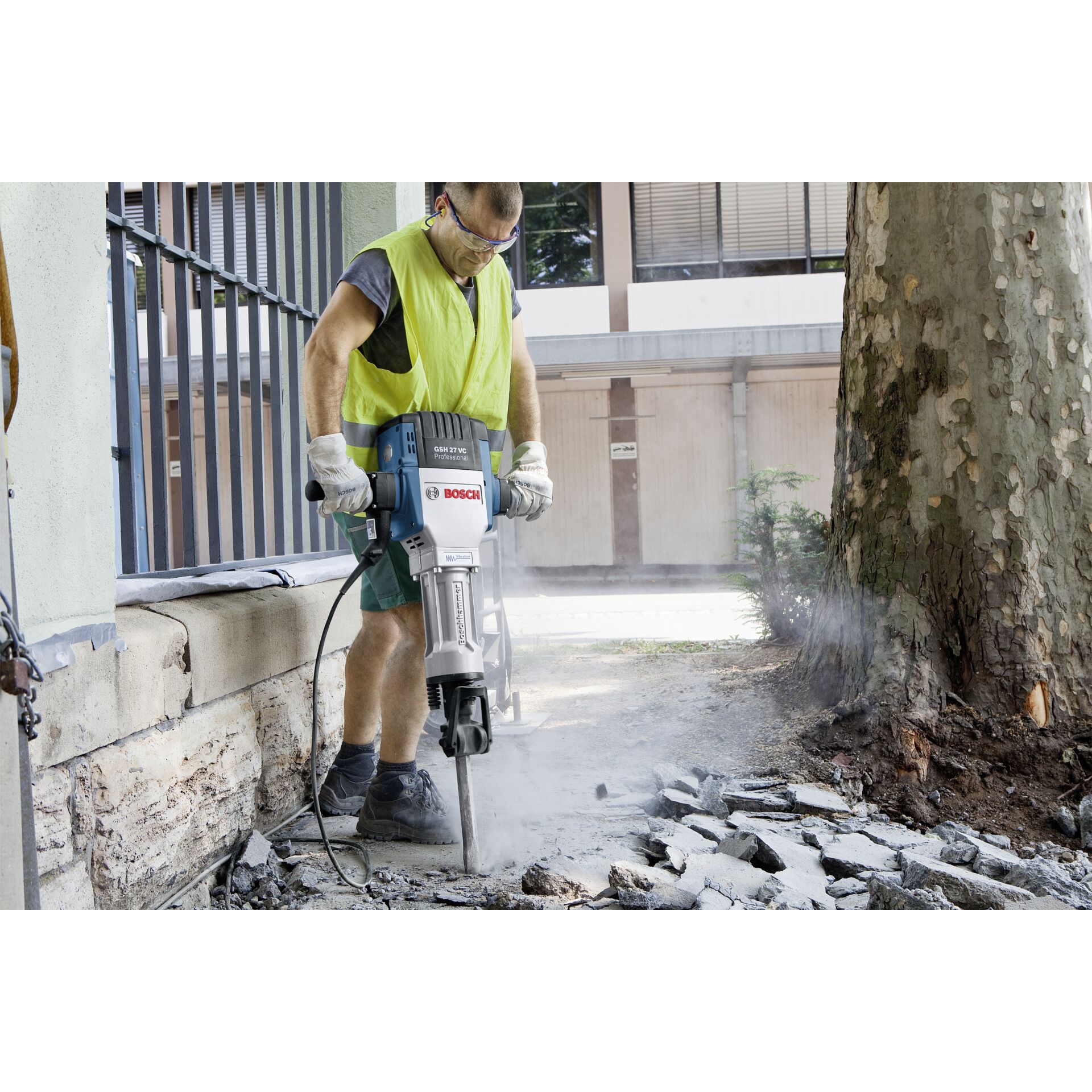 Elektrische Bohrmaschine, Werkzeug, Person, Arbeiter, Handschuh