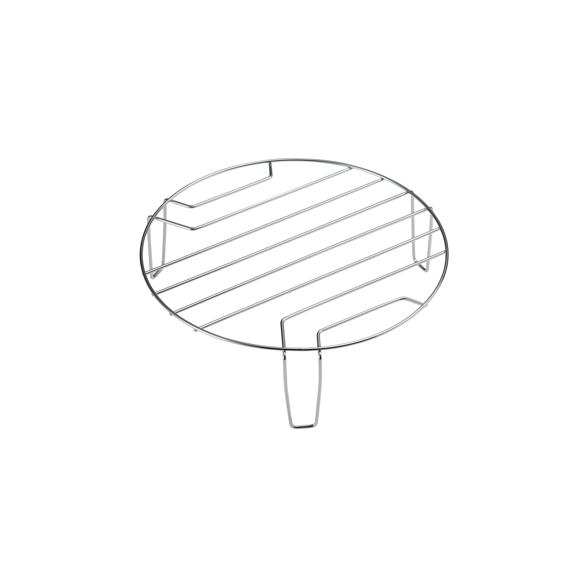 Grillrost, Rost, Knopfgriff?, Edelstahl, runde Form