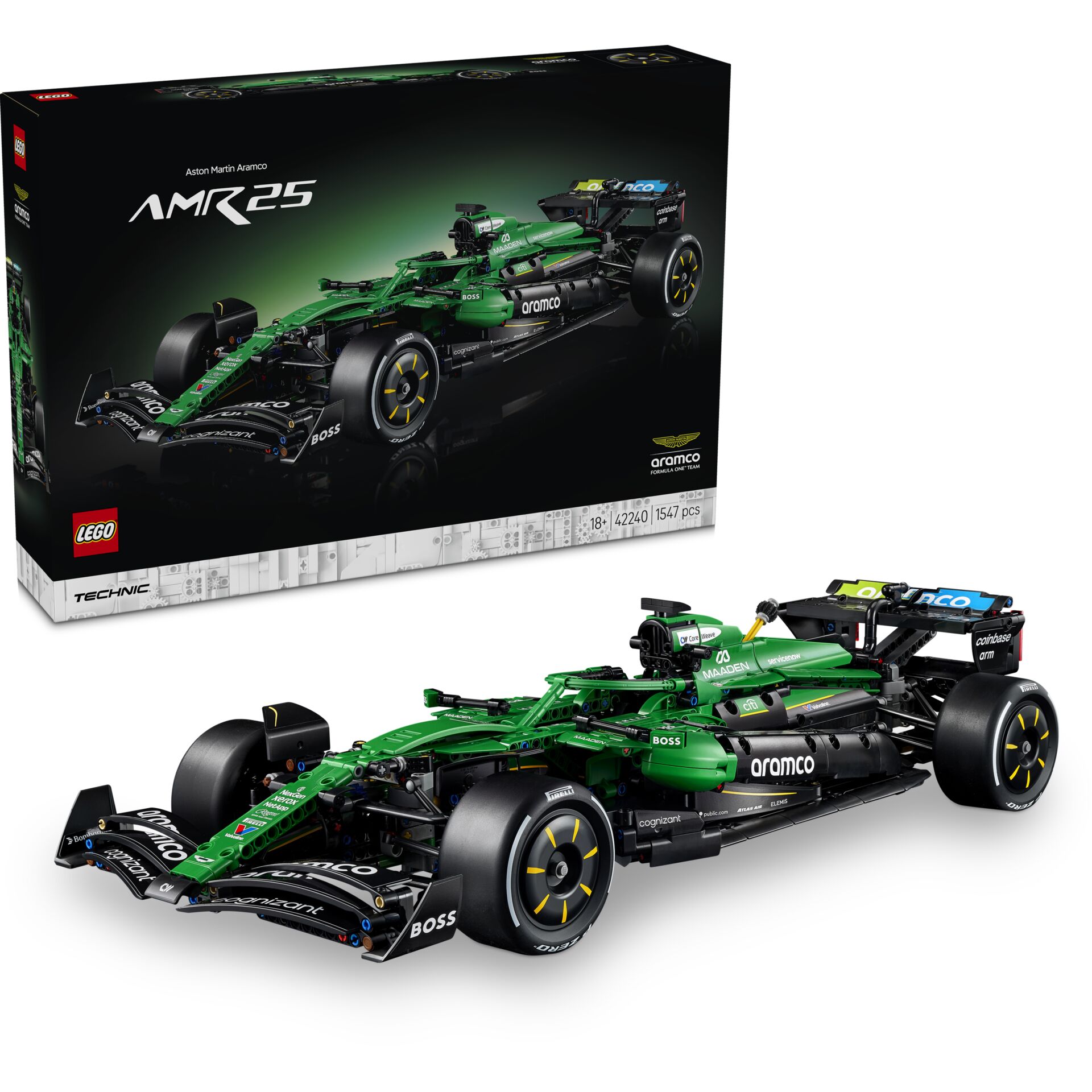 LEGO Technic, F1 Auto, Rennwagen, Grün, Modellbausatz