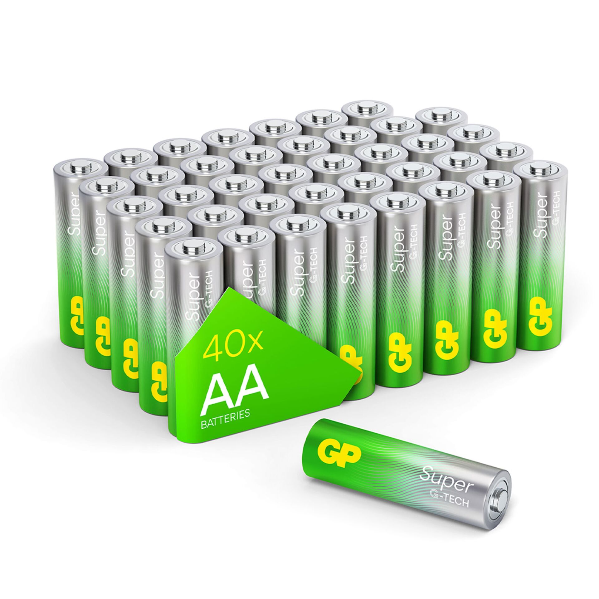 1x40 GP Super Alkaline AA Mignon  Batterien Blister   030E15AS40-2