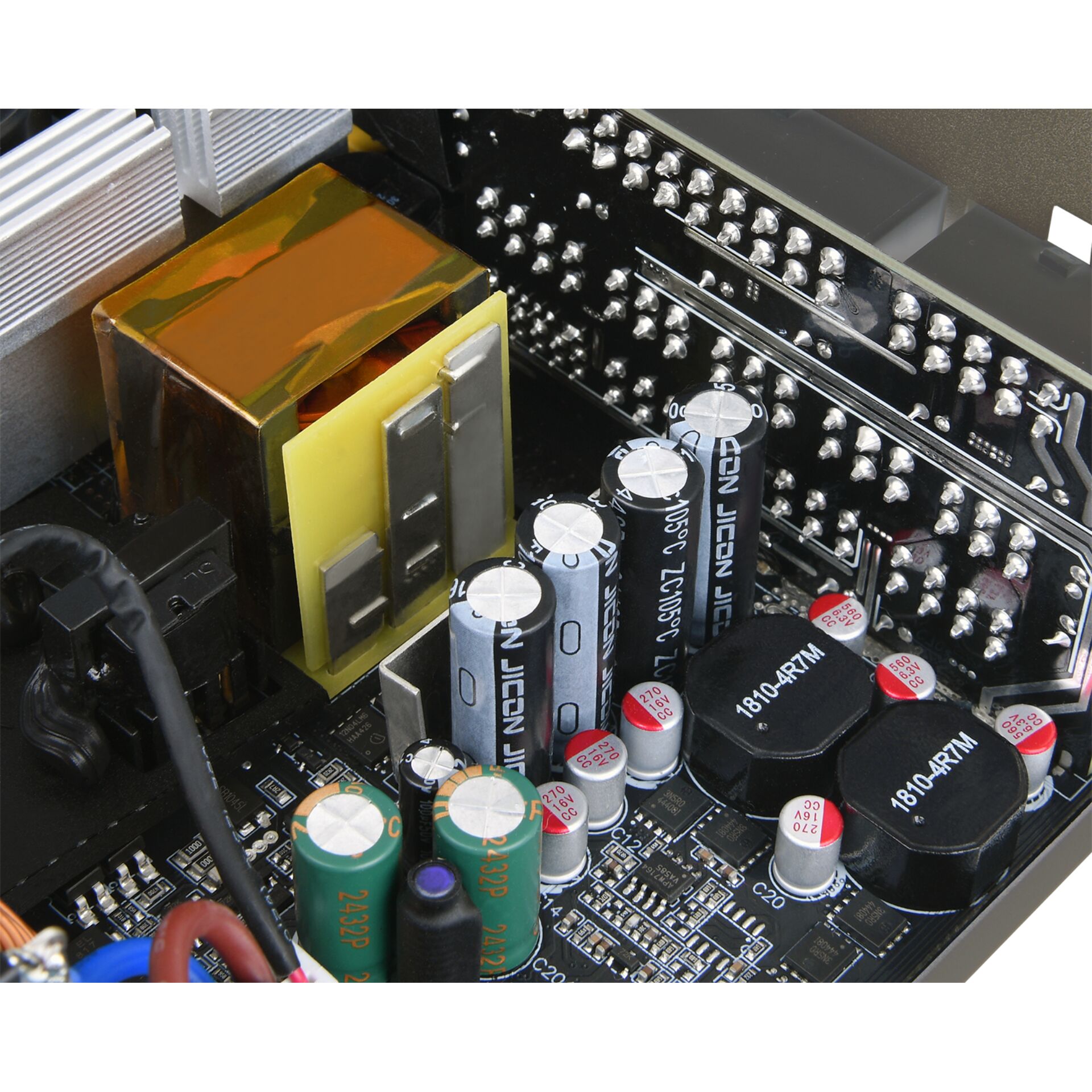  motherboard,  Kondensatoren,  Transformator,  Netzteil,  Leiterplatte