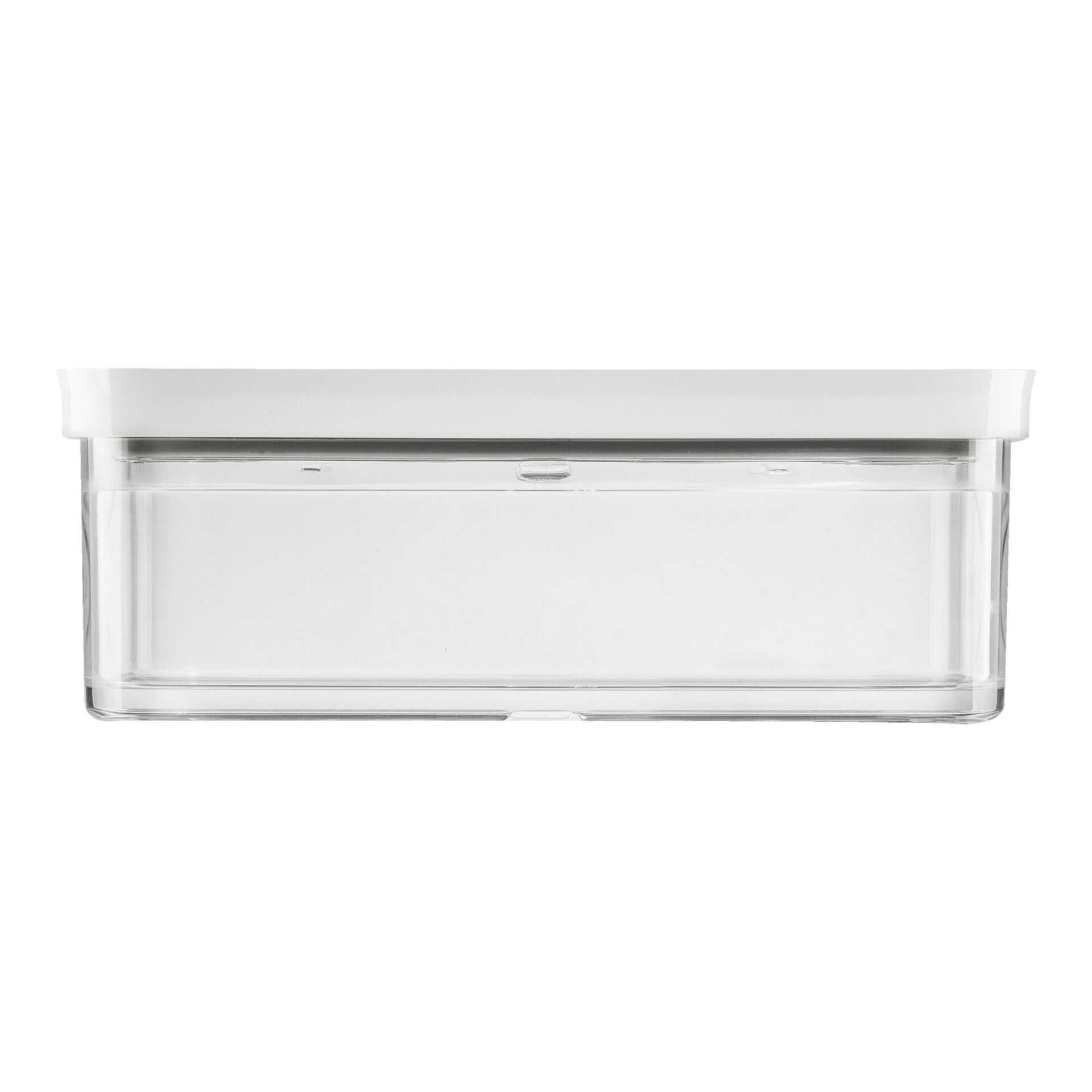 Flasche, Shaker, Wasserflasche, Vorratsdose, transparenter Kunststoff, weißer Deckel, rechteckig