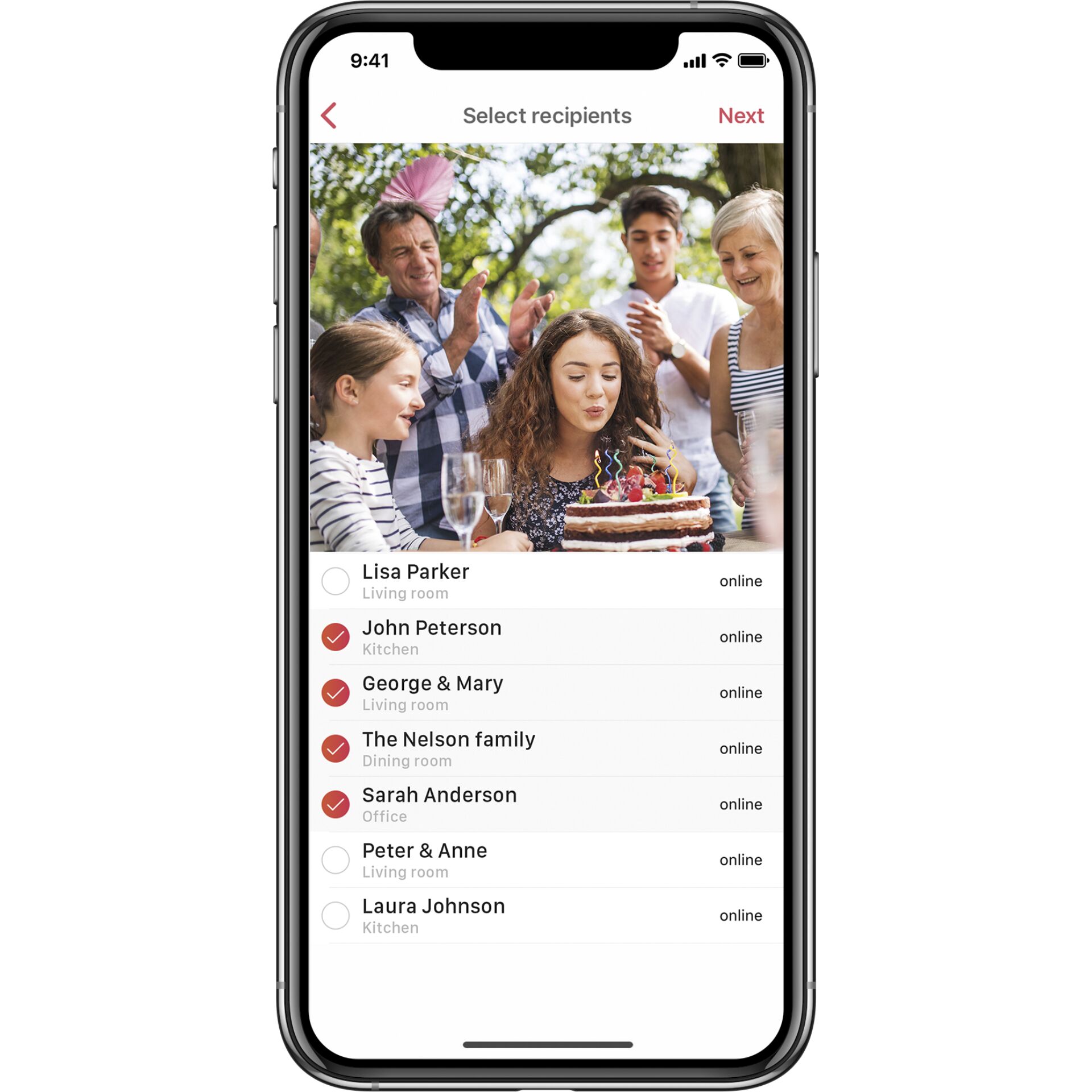 Elektronik, Telefon, Handy, Geburtstagstorte, Person