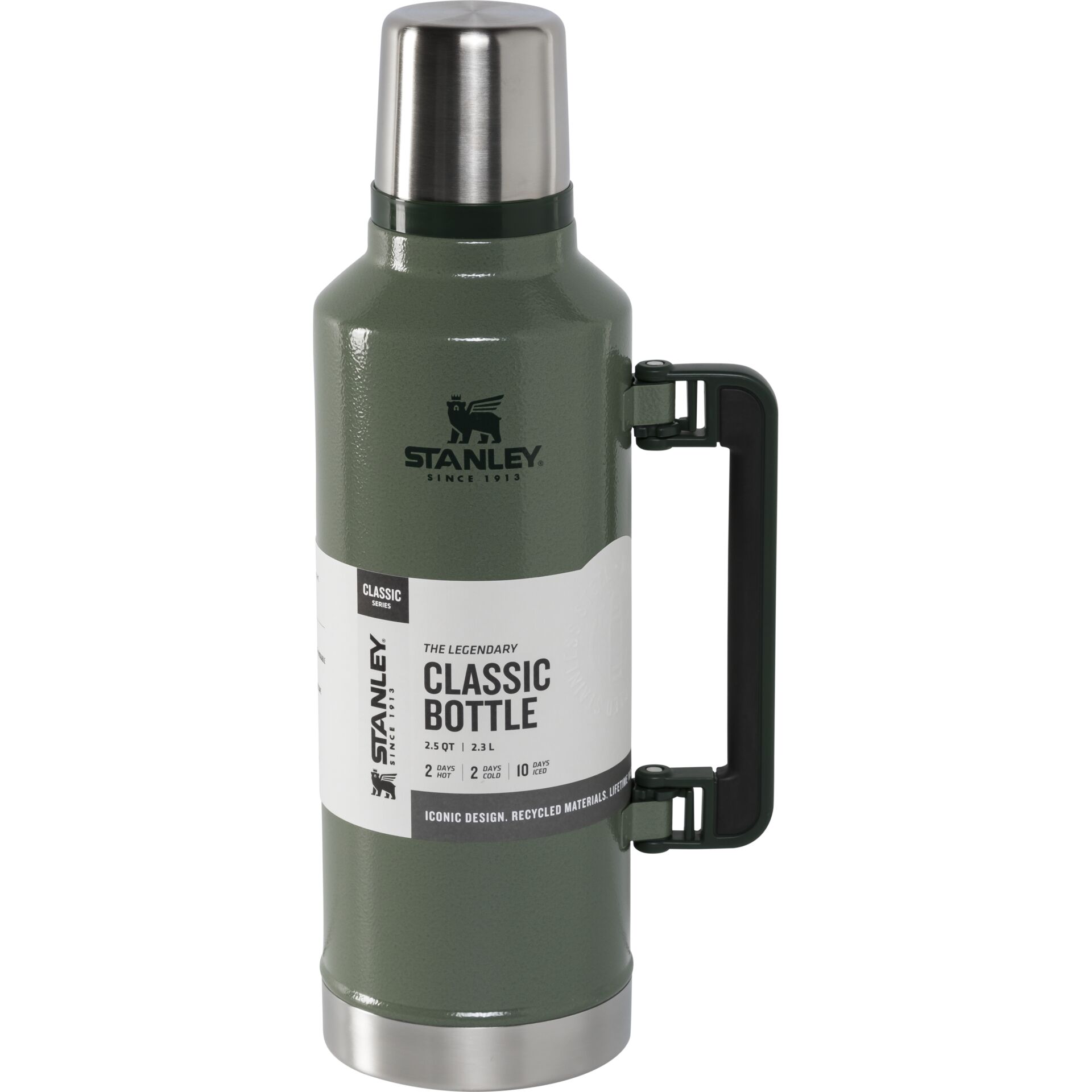 Stanley Classic Bottle XXL  2,3 L Hammertone Green Flasche, Shaker, Tasse