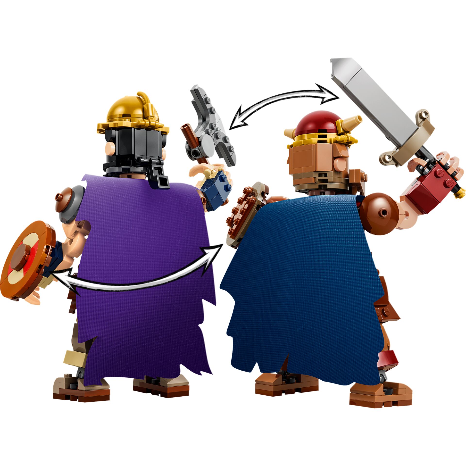 lego, minifigure, ritter, schwertträger, kampf