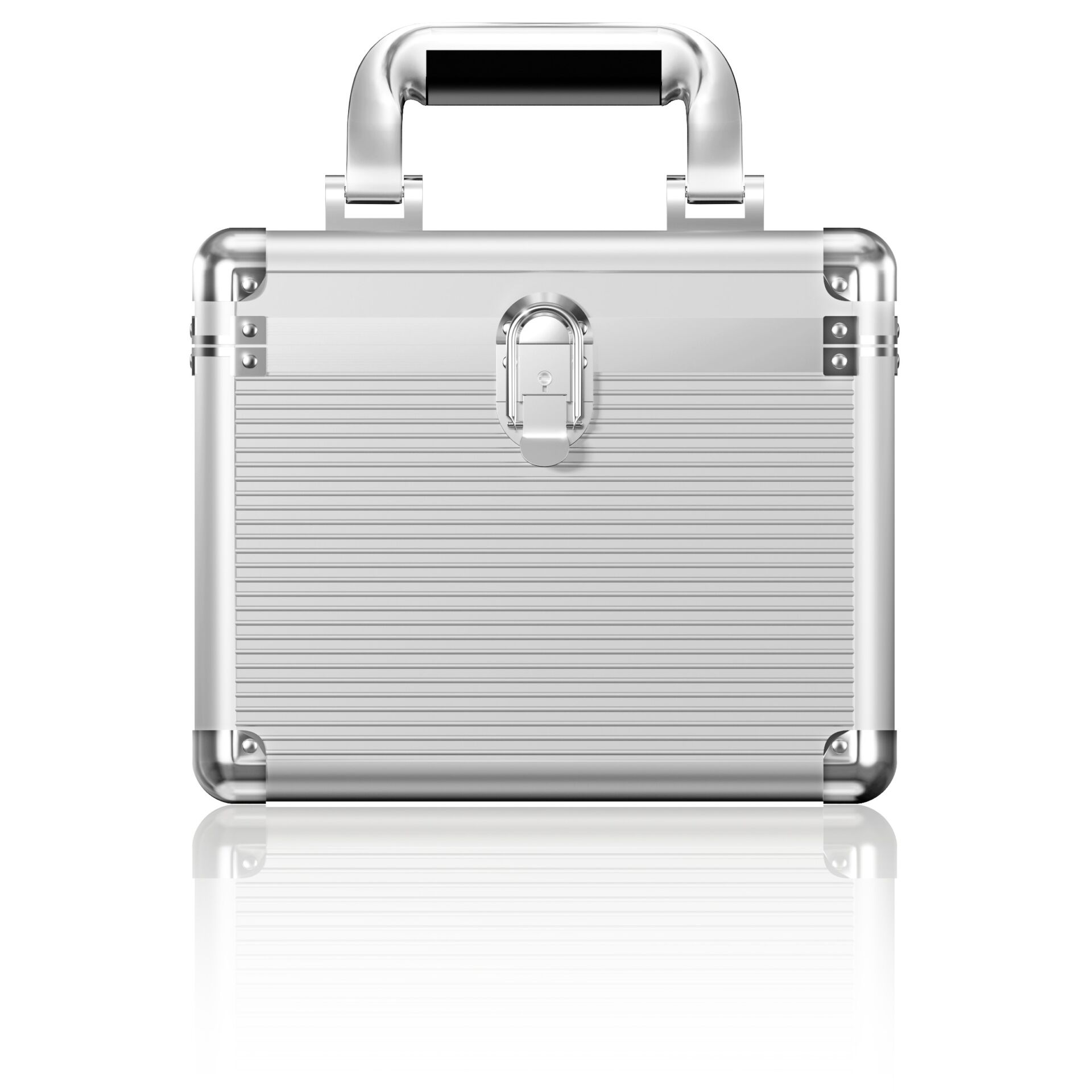 koffer, Aluminium, Reiseetui, Metallisch, Lackleder