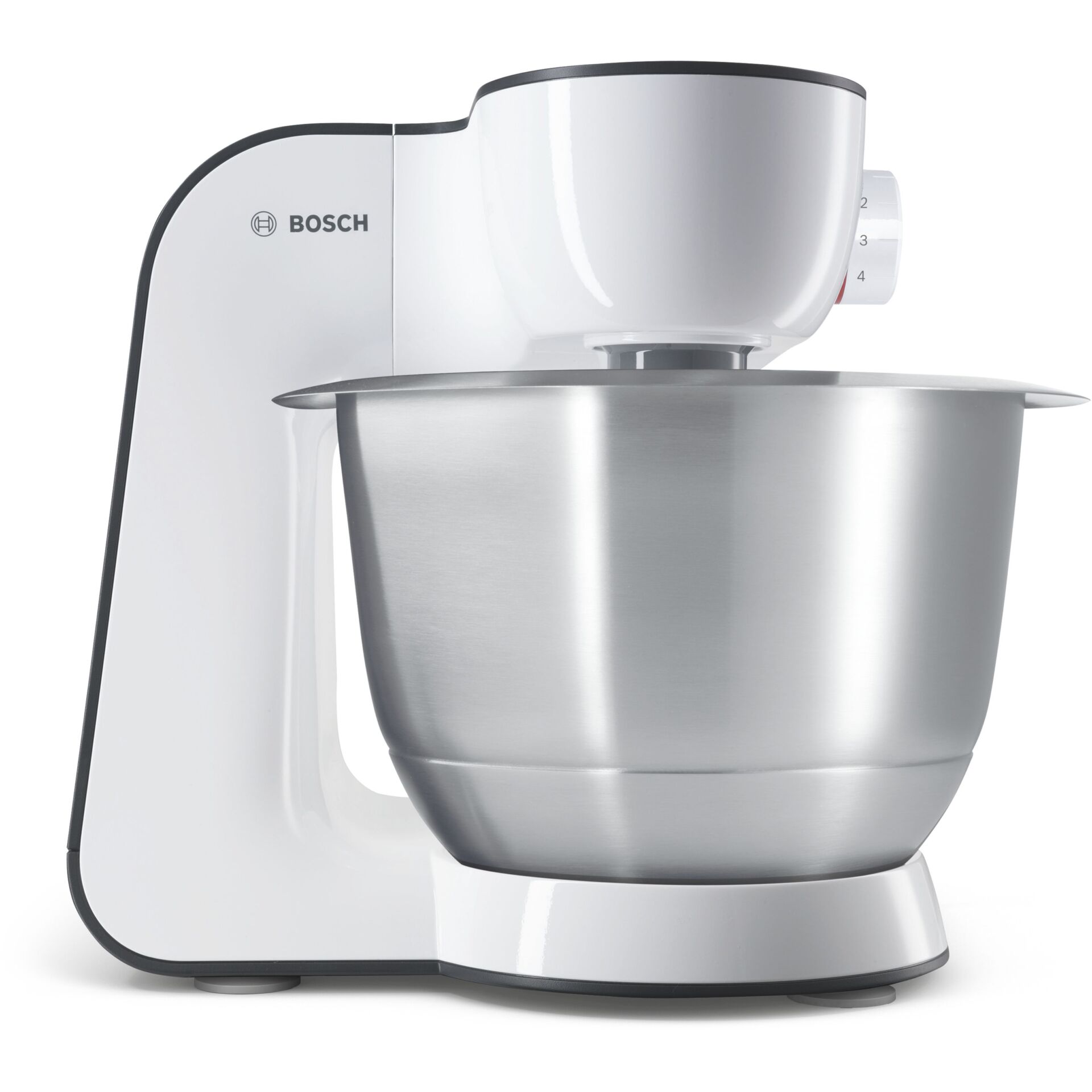 Küchenmaschine, Standmixer, Metalltopf, Weiß, Mixer