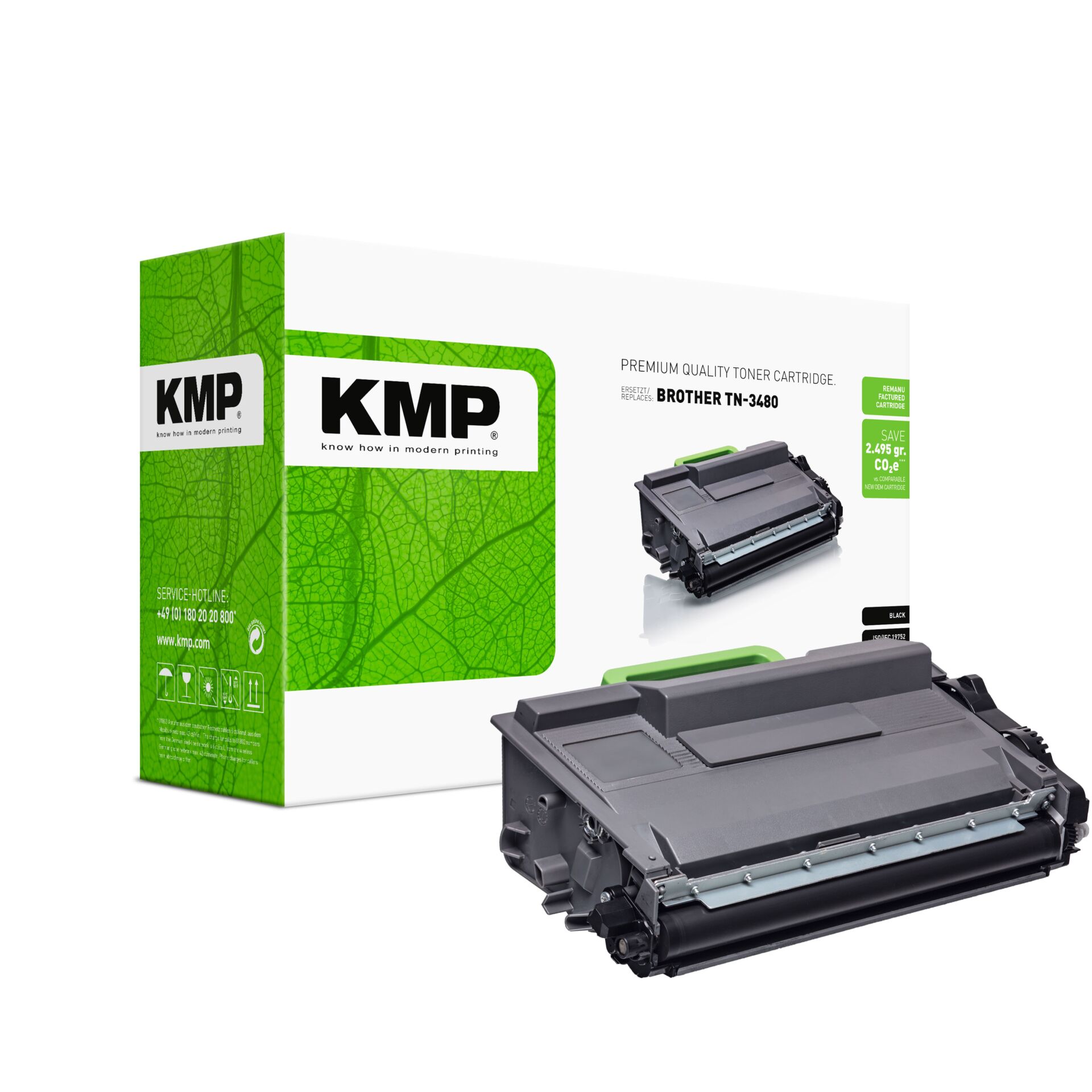 Computerausrüstung, Elektronik, Hardware, Maschine, Adapter, Tonerpatrone, Toner Cartridge, Brother TN-3480, KMP, Lasertoner