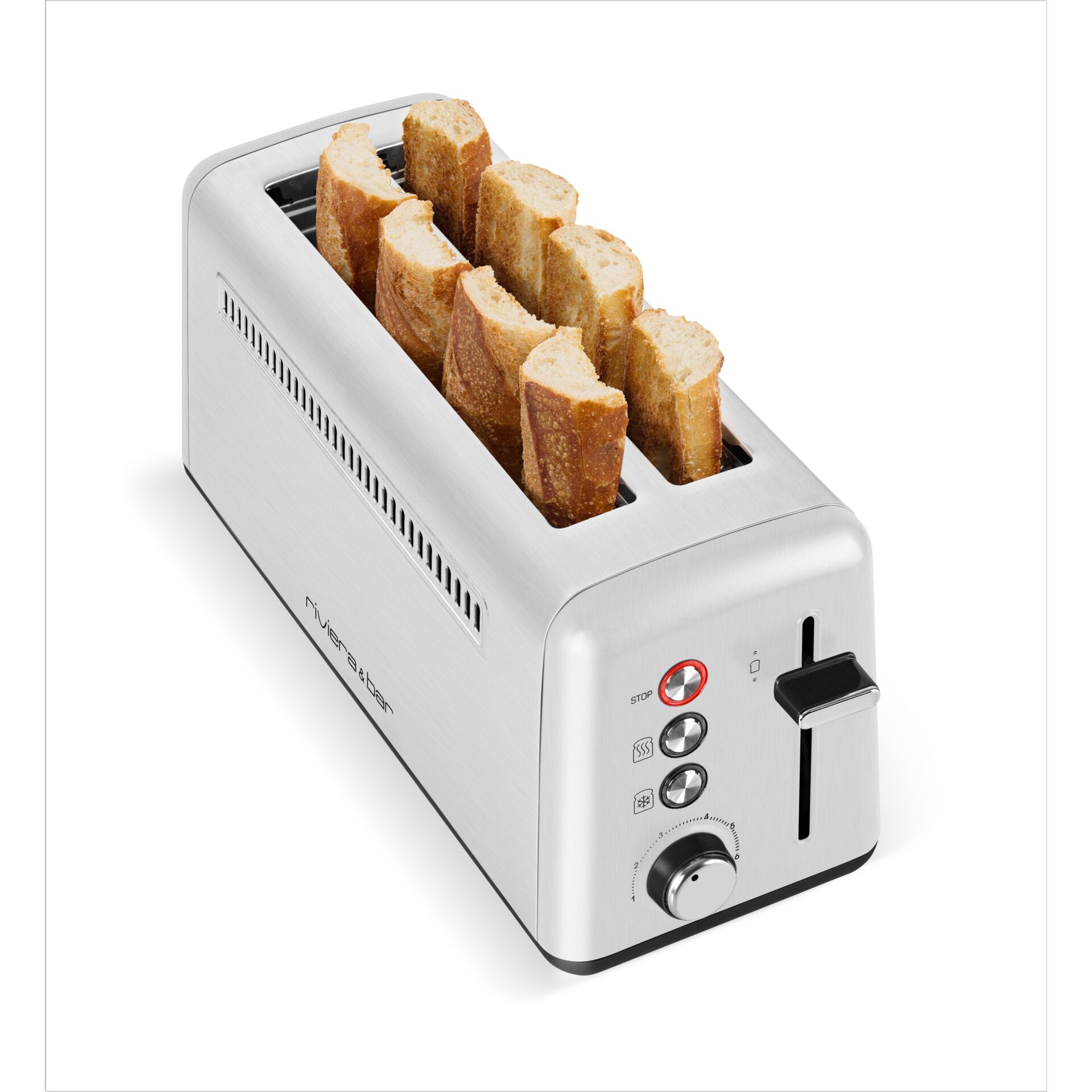 Toaster, Sliced bread, Edelstahl, Krümelbehälter, Brot Scheiben