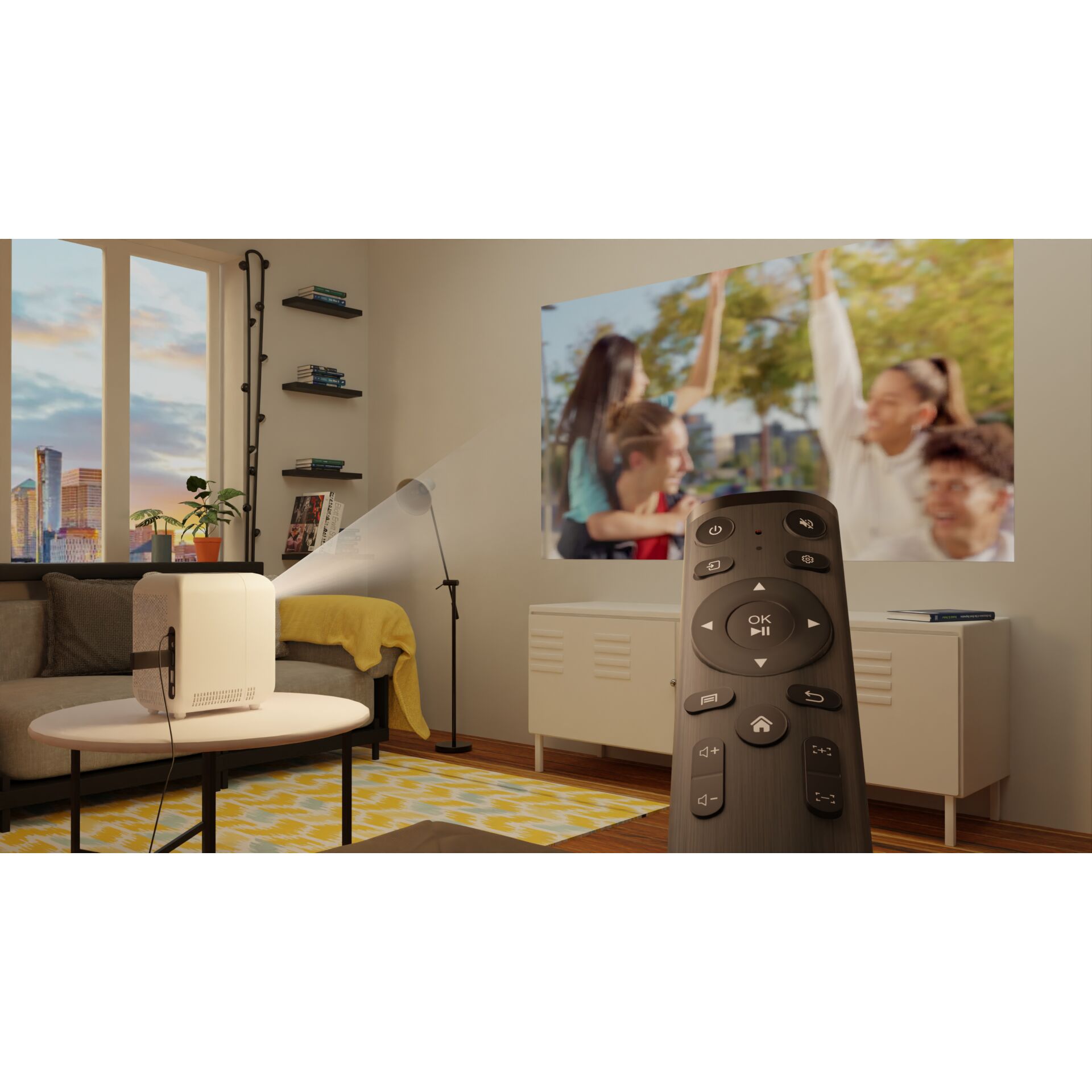 Innenarchitektur, Wohnzimmer, Person, Bildschirm, Überwachen